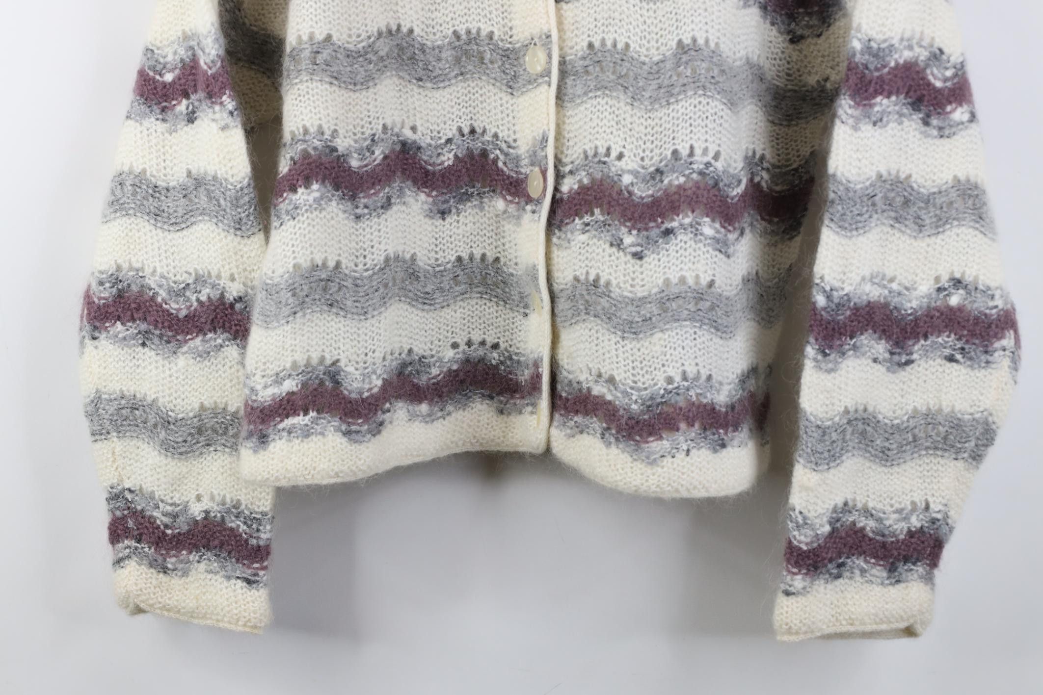 Vintage Vintage 90s Streetwear Mohair Blend Knit Cropped Sweater Size L / US 10 / IT 46 - 3 Thumbnail