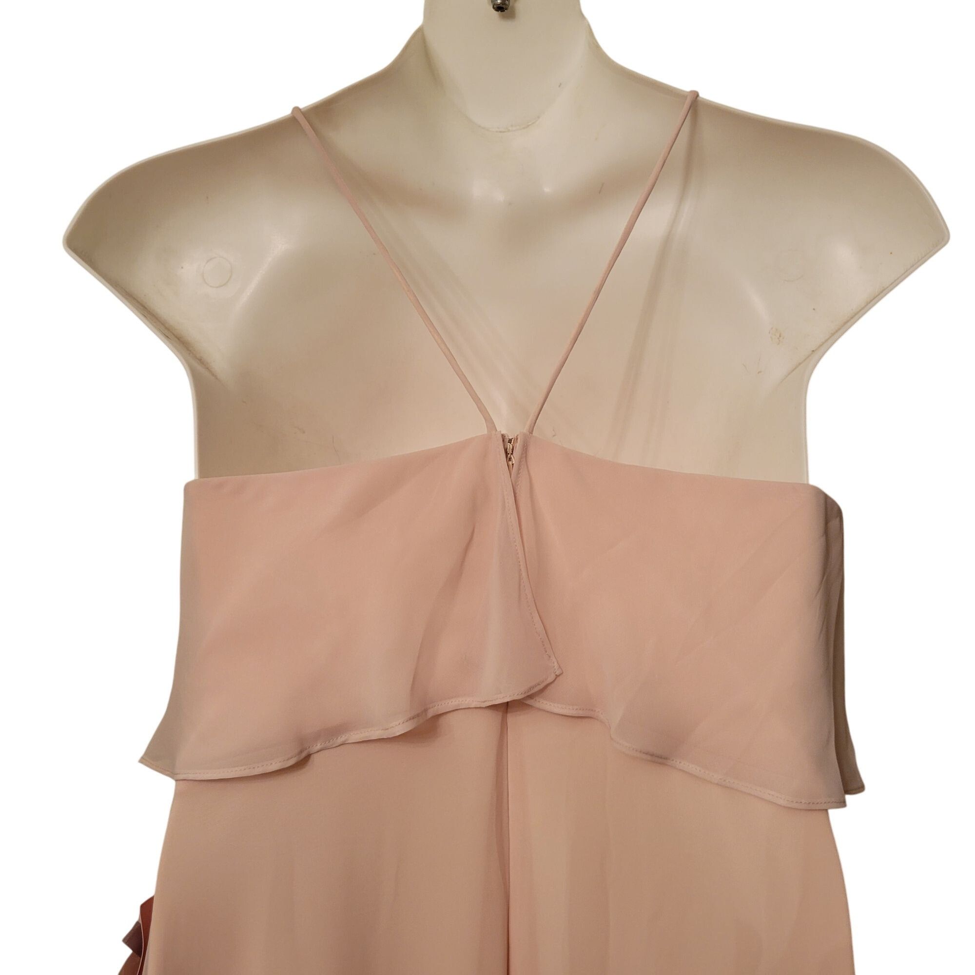 Other NEW Birdy Grey Jules Champagne Maxi Dress XL Ruffled Halter Size XL / US 12-14 / IT 48-50 - 7 Thumbnail
