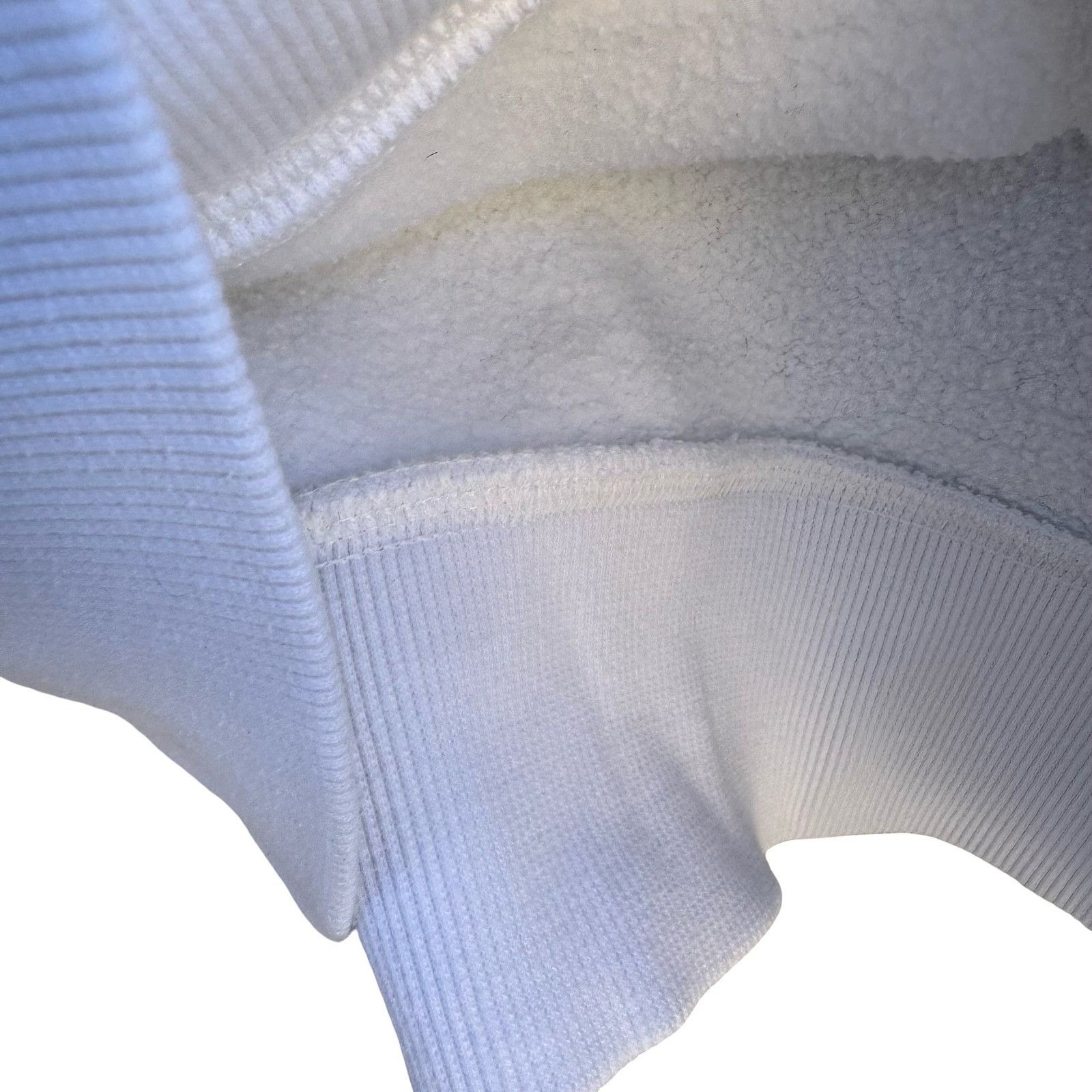 Adidas Adidas Mens XL Full Zip Hoodie White Fleece Lined 3-Stripe E Size US XL / EU 56 / 4 - 10 Thumbnail