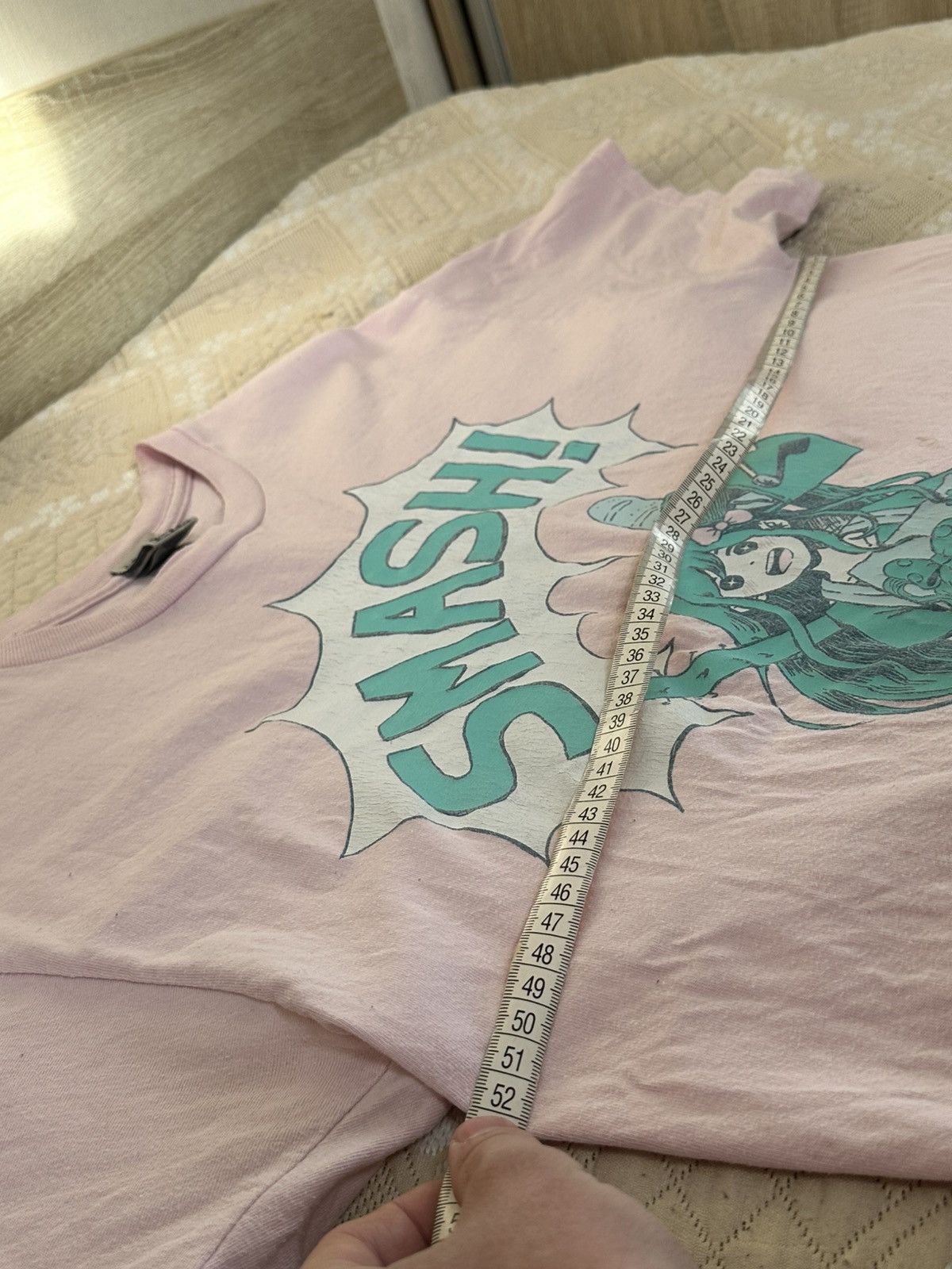 Anime 🔥 Omori Aubrey SMASH Pink Anime Game Japan Faded T Shirt Size US L / EU 52-54 / 3 - 10 Thumbnail