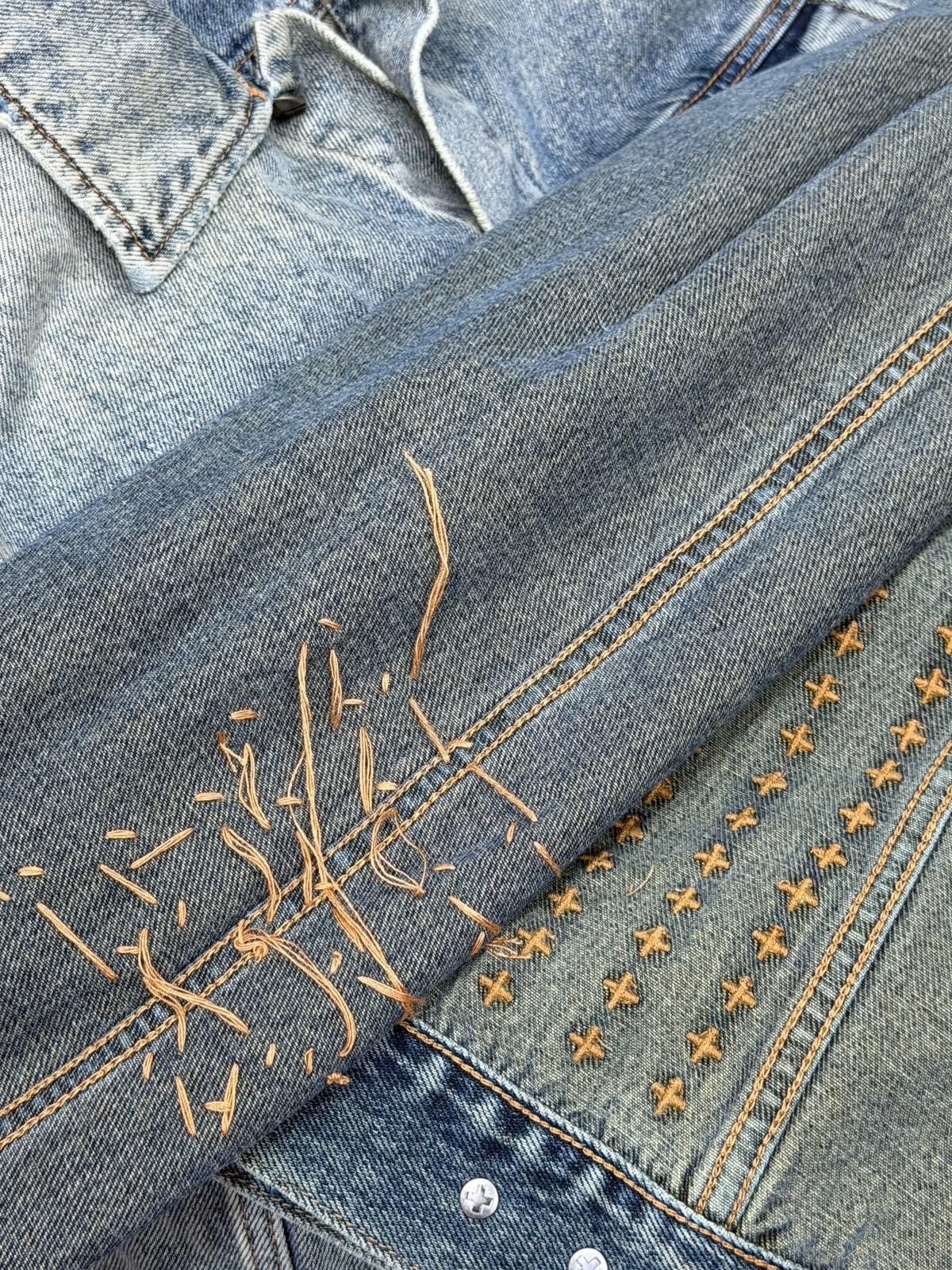 Ksubi new Ksubi mens embroidered jacket medium m denim blue Size US M / EU 48-50 / 2 - 8 Thumbnail
