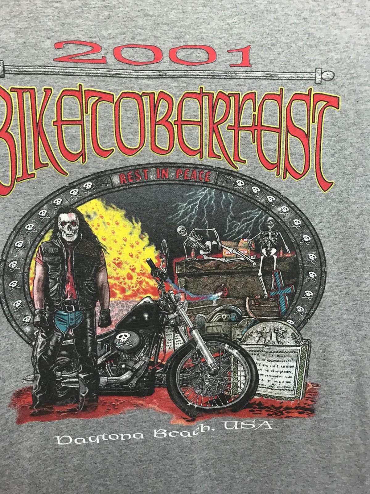 Harley Davidson × Vintage Vintage biketoberfest 2001 streetwear tee Size US L / EU 52-54 / 3 - 3 Thumbnail