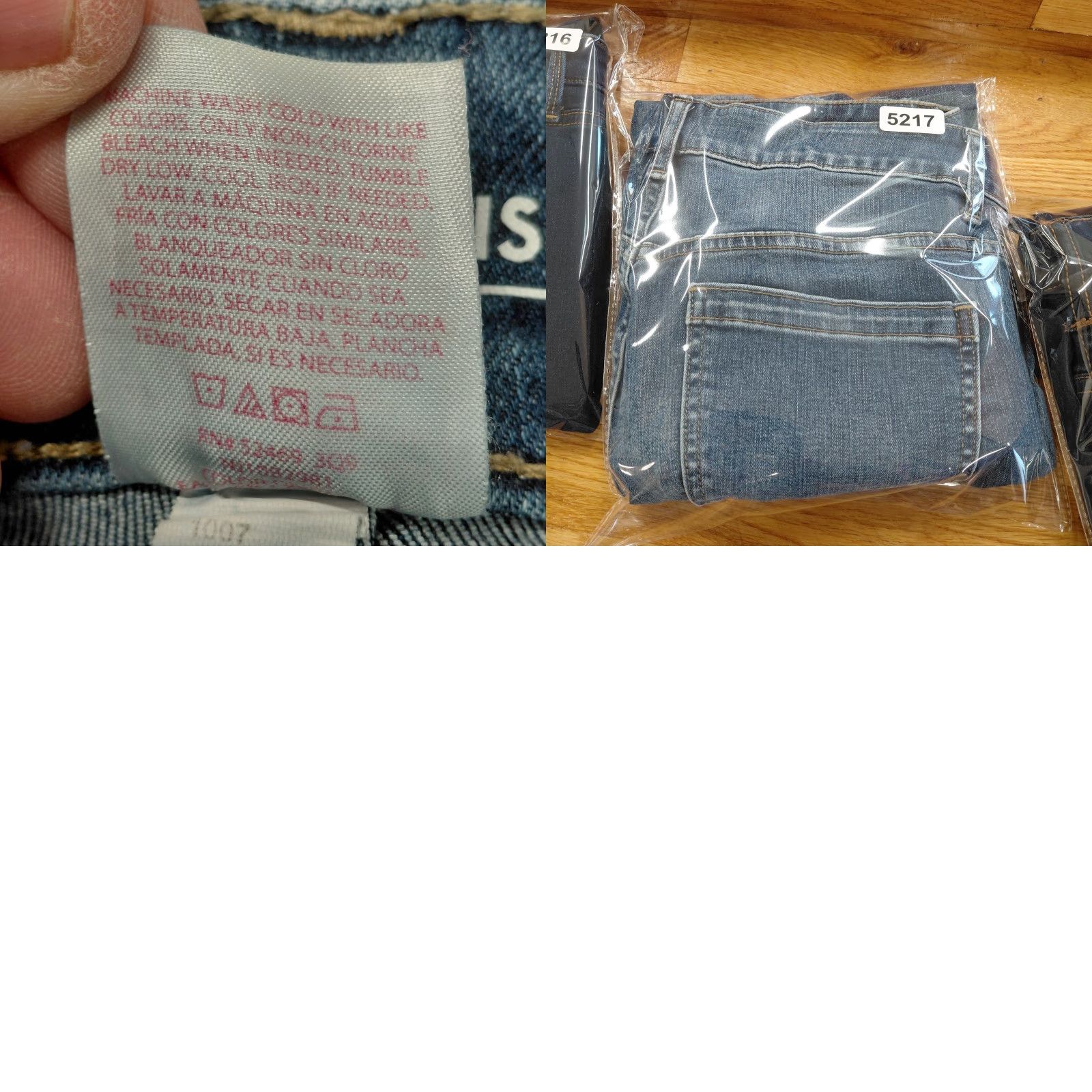 Vintage Nobo Jeans Women’s Size 17 Blue Denim Mid Rise Capri Cut Light Wash Raw Hem Nice Size 38" / US 16 / IT 52 - 9 Thumbnail
