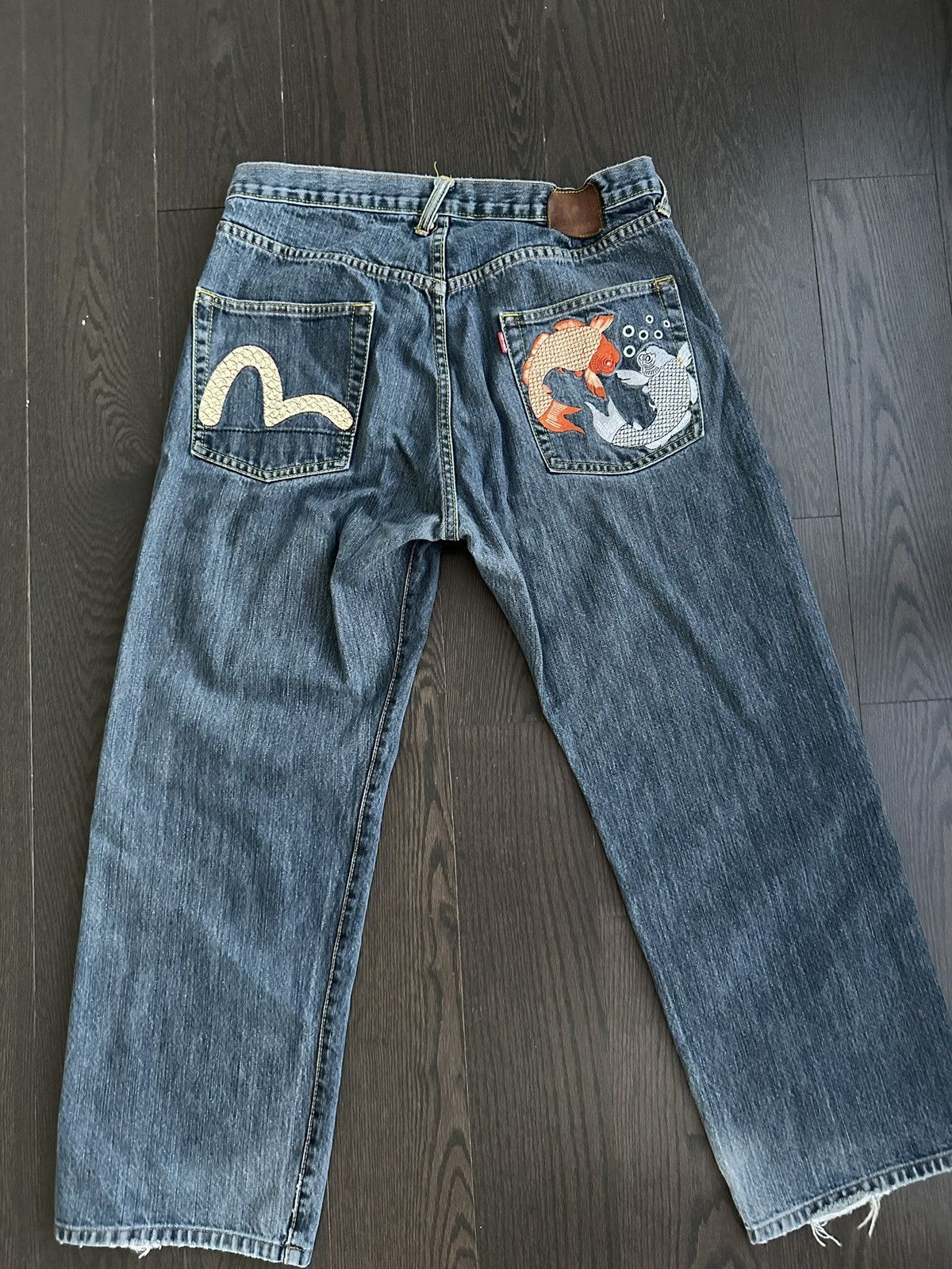 Evisu Evisu Koi Fish Denim RARE Size US 36 / EU 52 - 1 Thumbnail