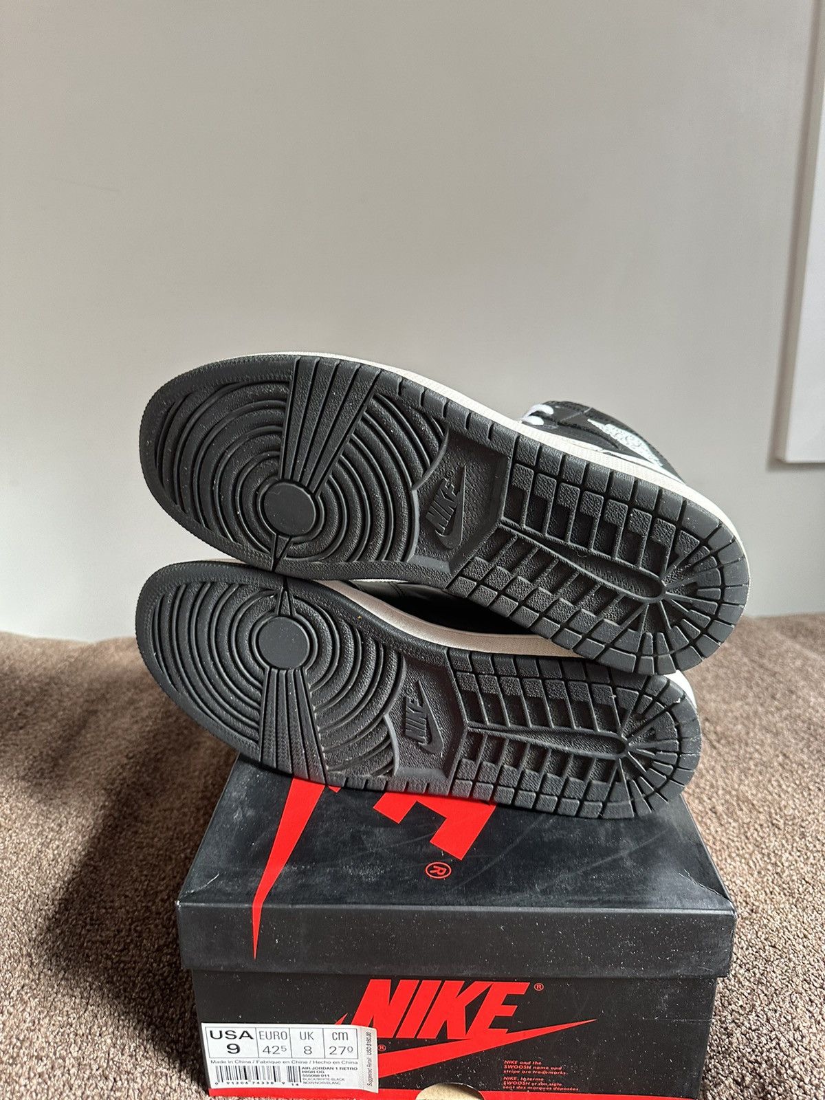 Jordan Brand “Ying Yang Black” Air Jordan 1 Retro High Size US 9 / EU 42 - 6 Thumbnail