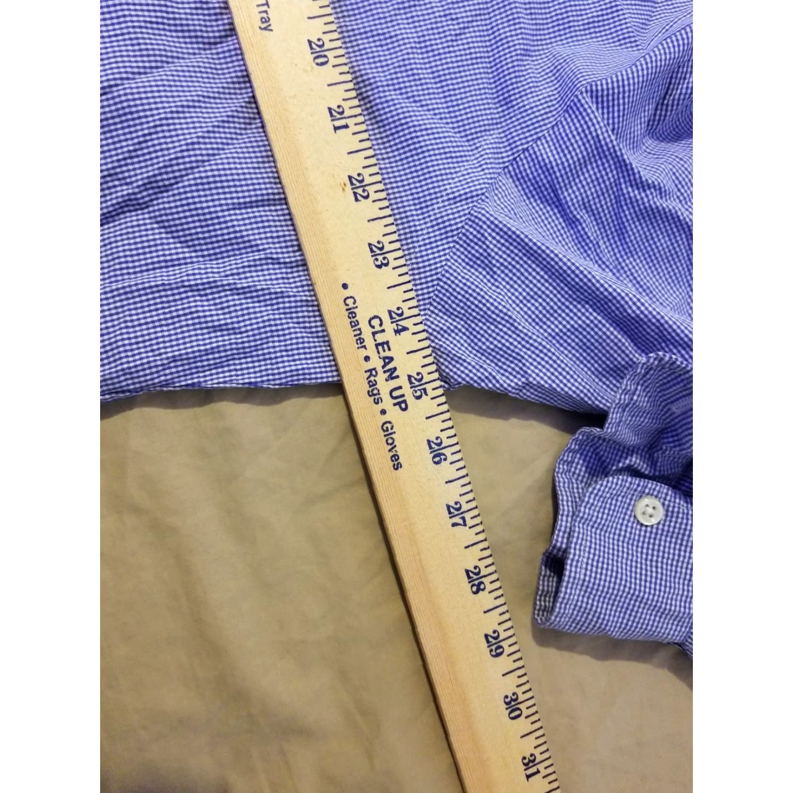 Polo Ralph Lauren Polo Ralph Lauren Mens Button-Up Shirt M Blue Cotton Classic Long Sleeve Button-Down Collar Size 40R - 4 Thumbnail