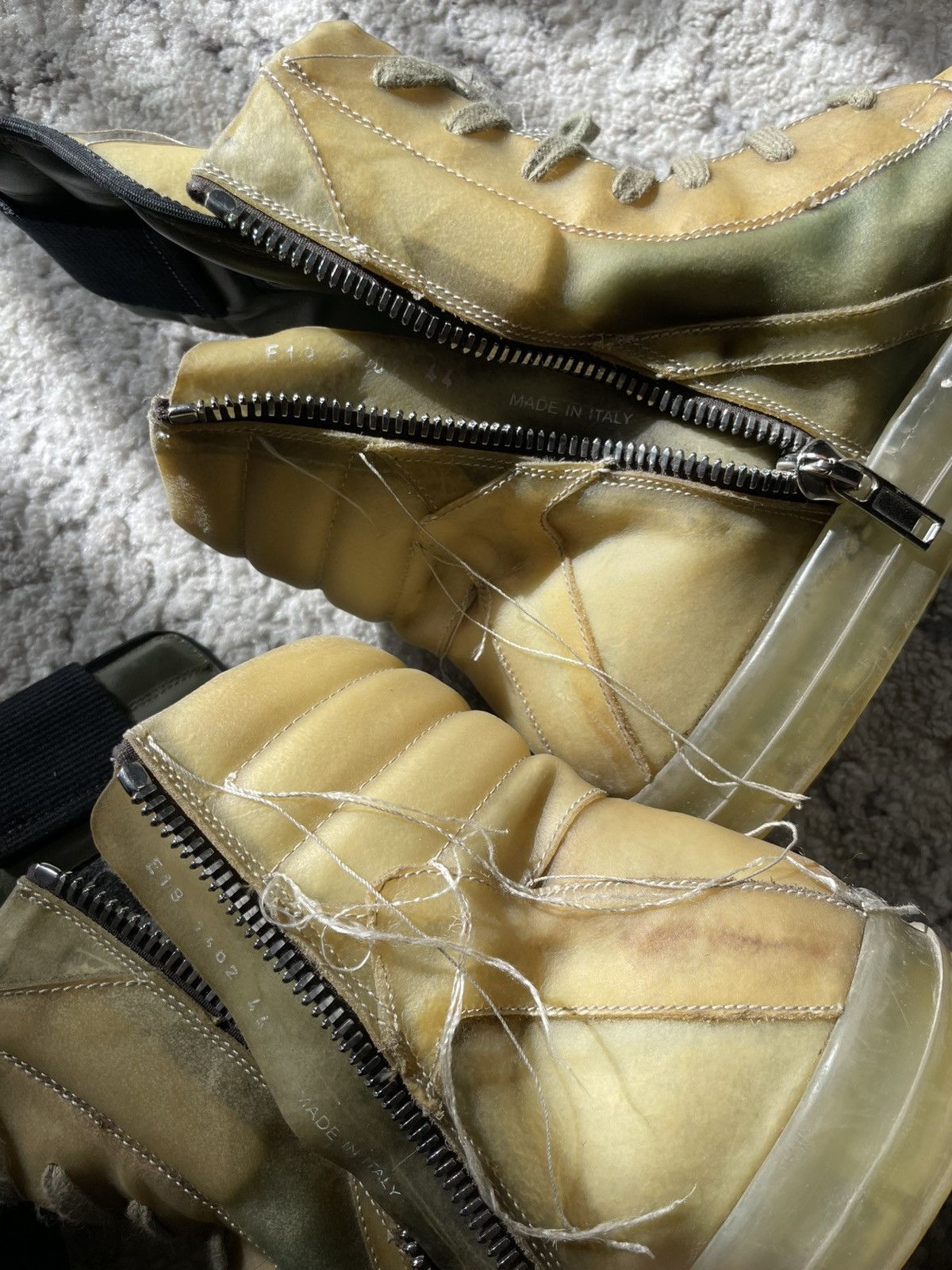 Rick Owens SS19 Babel 'Swamp' Geobasket Size US 11 / EU 44 - 8 Thumbnail
