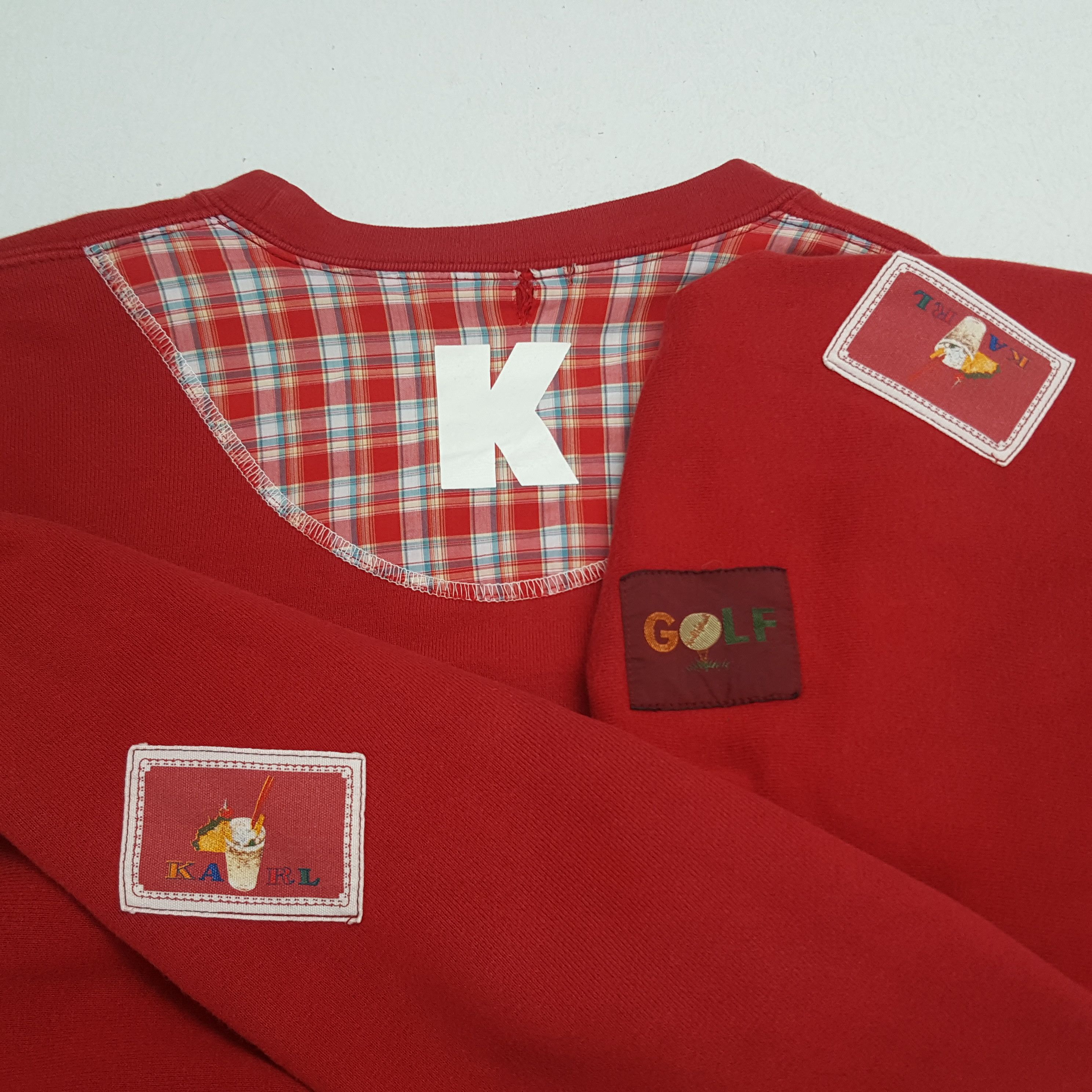Karl Helmut × Vintage Vintage Karl Helmut Patches Design Sweatshirt Size US L / EU 52-54 / 3 - 10 Thumbnail