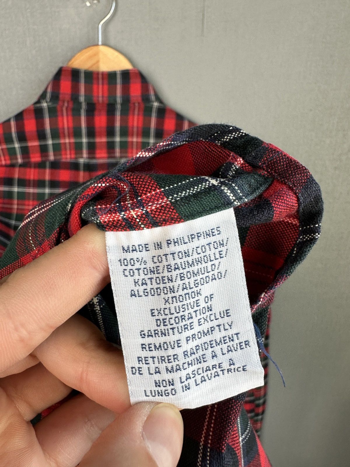Polo Ralph Lauren POLO RALPH LAUREN Red Green Check Button Up Shirt Size US XS / EU 42 / 0 - 11 Thumbnail