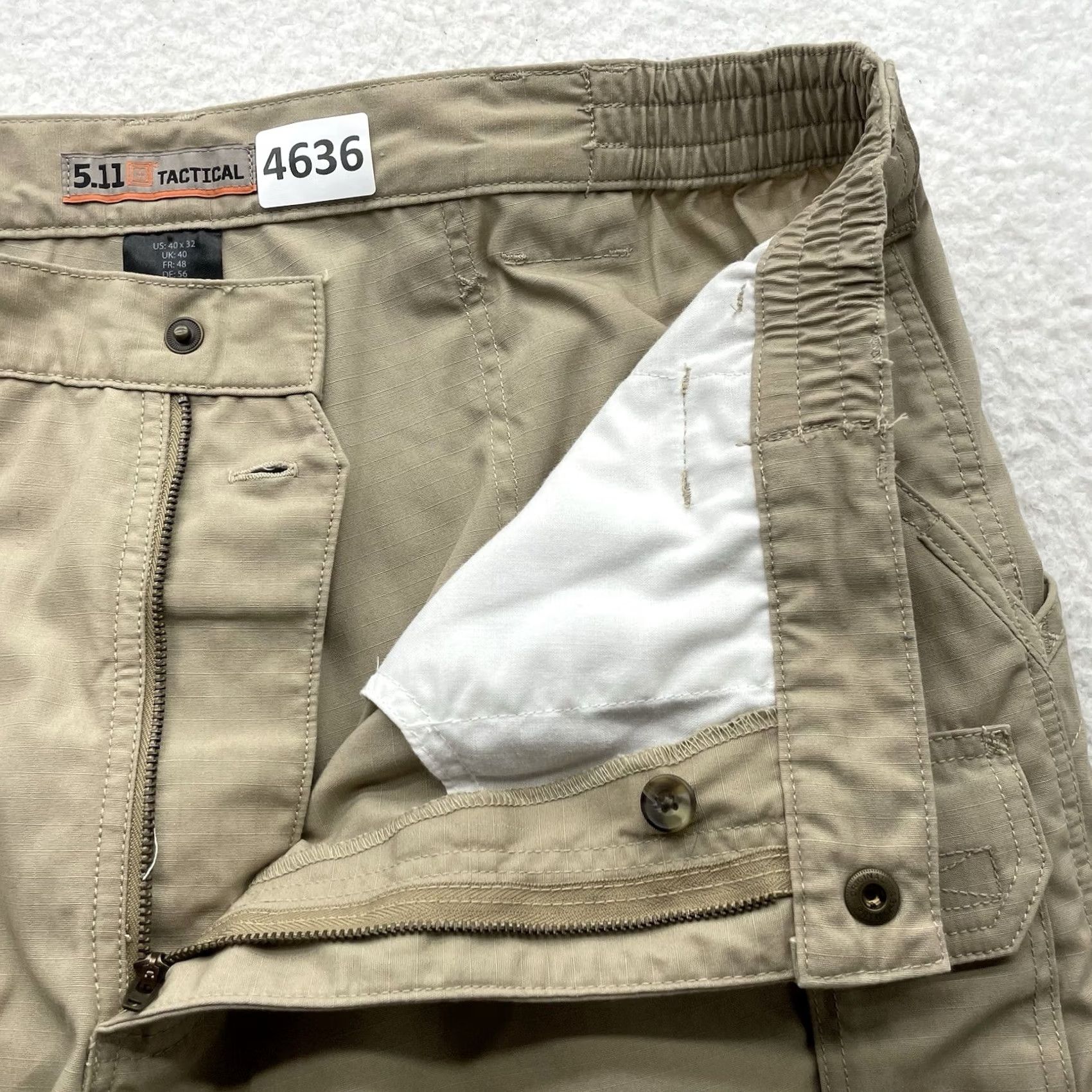 Vintage 5.11 Taclite Pro Cargo Pants Mens 40x30.5 Khaki Beige Cargo Pocket Trouser Regular Straight Pants Boys 40x32 Tag 40x32 - 5.11 Tactical Size US 40 / EU 56 - 5 Thumbnail
