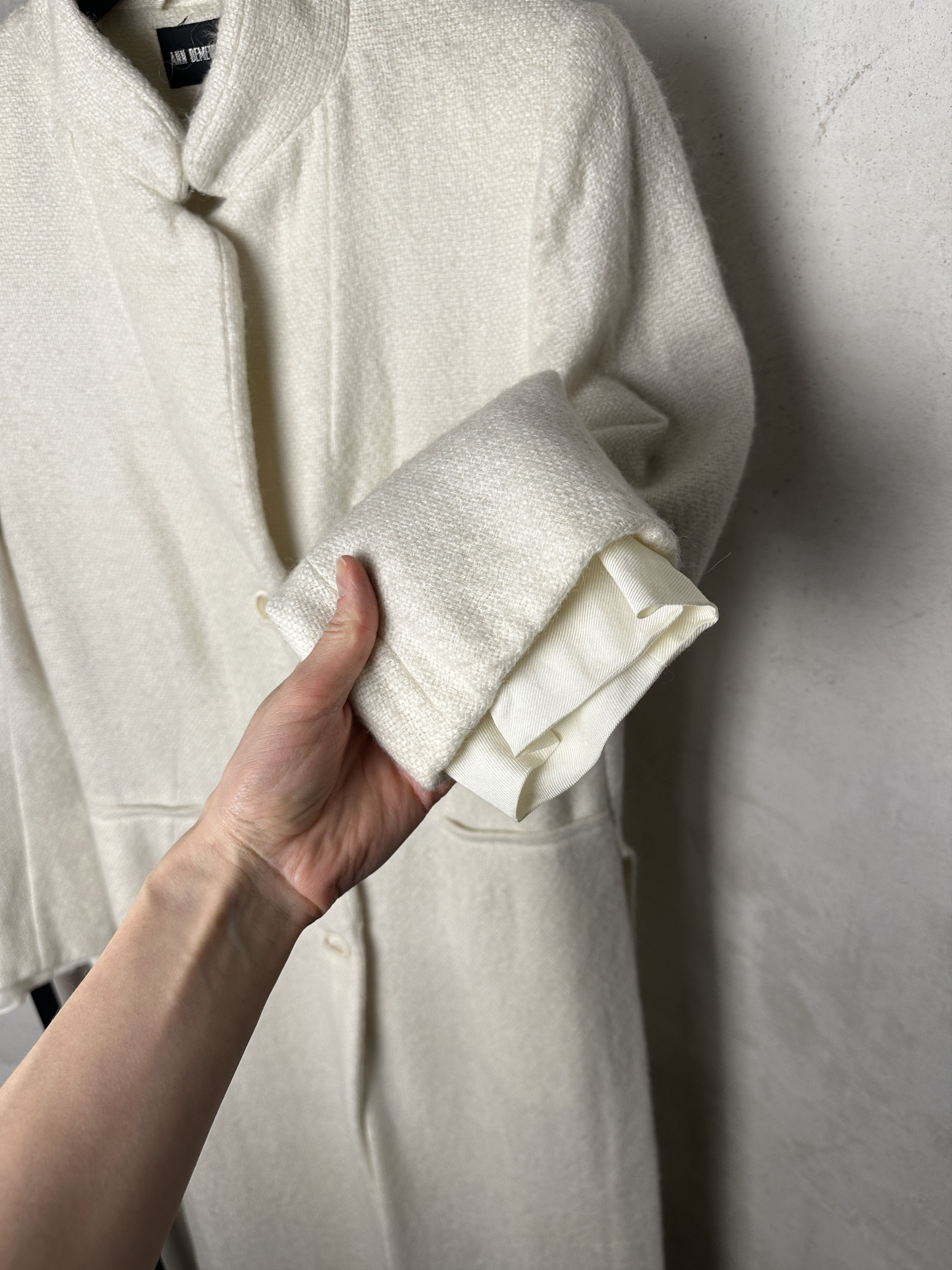 Ann Demeulemeester Ann Demeulemeester FW13 Milk Maxi Coat Size S / US 4 / IT 40 - 5 Thumbnail