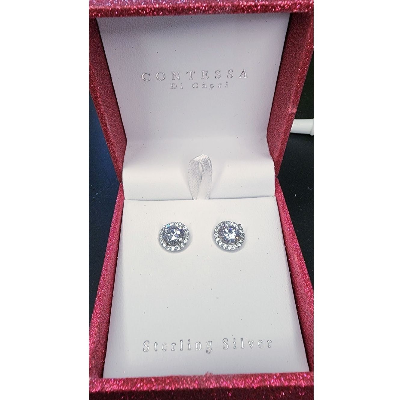 Other NWT Contessa Swarovski Crystal & Sterling Silver 925 Earring Size ONE SIZE - 2 Thumbnail