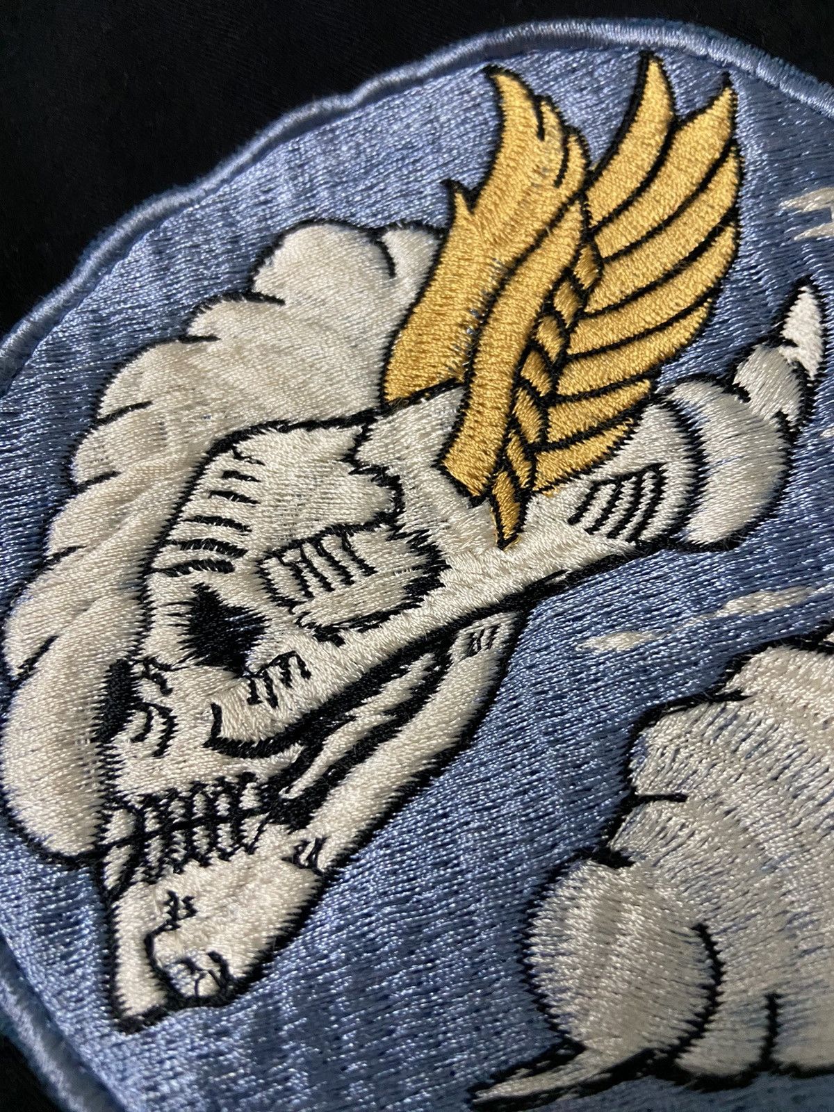 Tailor Toyo Vintage 90s Tailor Toyo Flying Skull Sukajan Embroidery Rare Size US M / EU 48-50 / 2 - 17 Thumbnail
