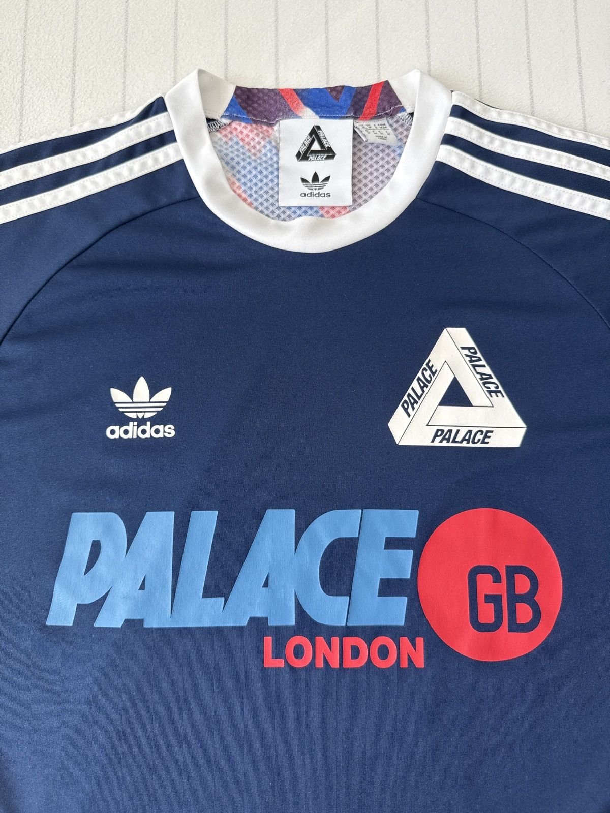 Adidas × Palace Palace Adidas Away Jersey Night Indigo/White/Red Size Medium Size US M / EU 48-50 / 2 - 5 Thumbnail
