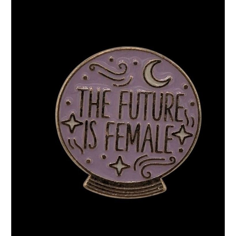 Other The Future Is Female Crystal Ball Lapel Pin Size ONE SIZE - 1 Thumbnail