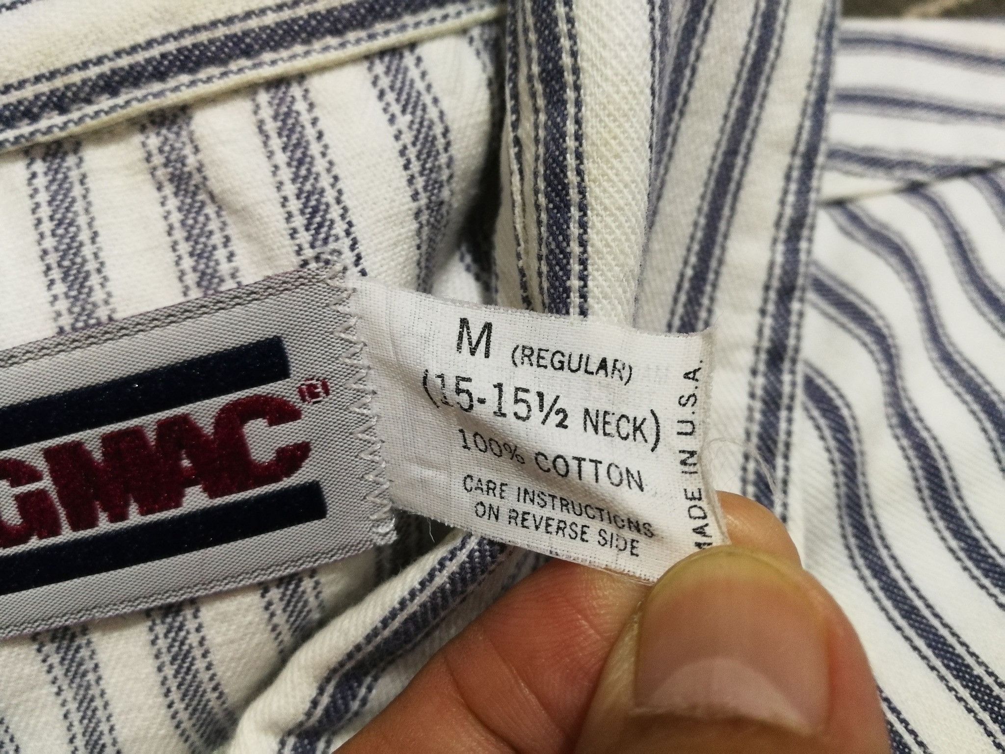 Big Mac × Vintage Vintage BIG MAC usa hickory chambrey M 2073 Size US M / EU 48-50 / 2 - 6 Thumbnail