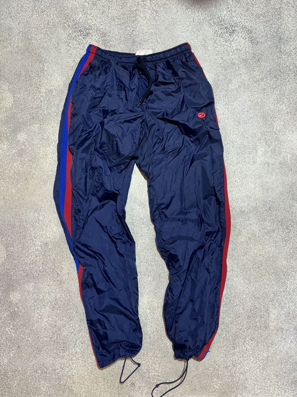 Nike × Vintage 00s Nike Vintage Drill Pants Small Logo Y2K Size US 38 / EU 54 - 4 Thumbnail