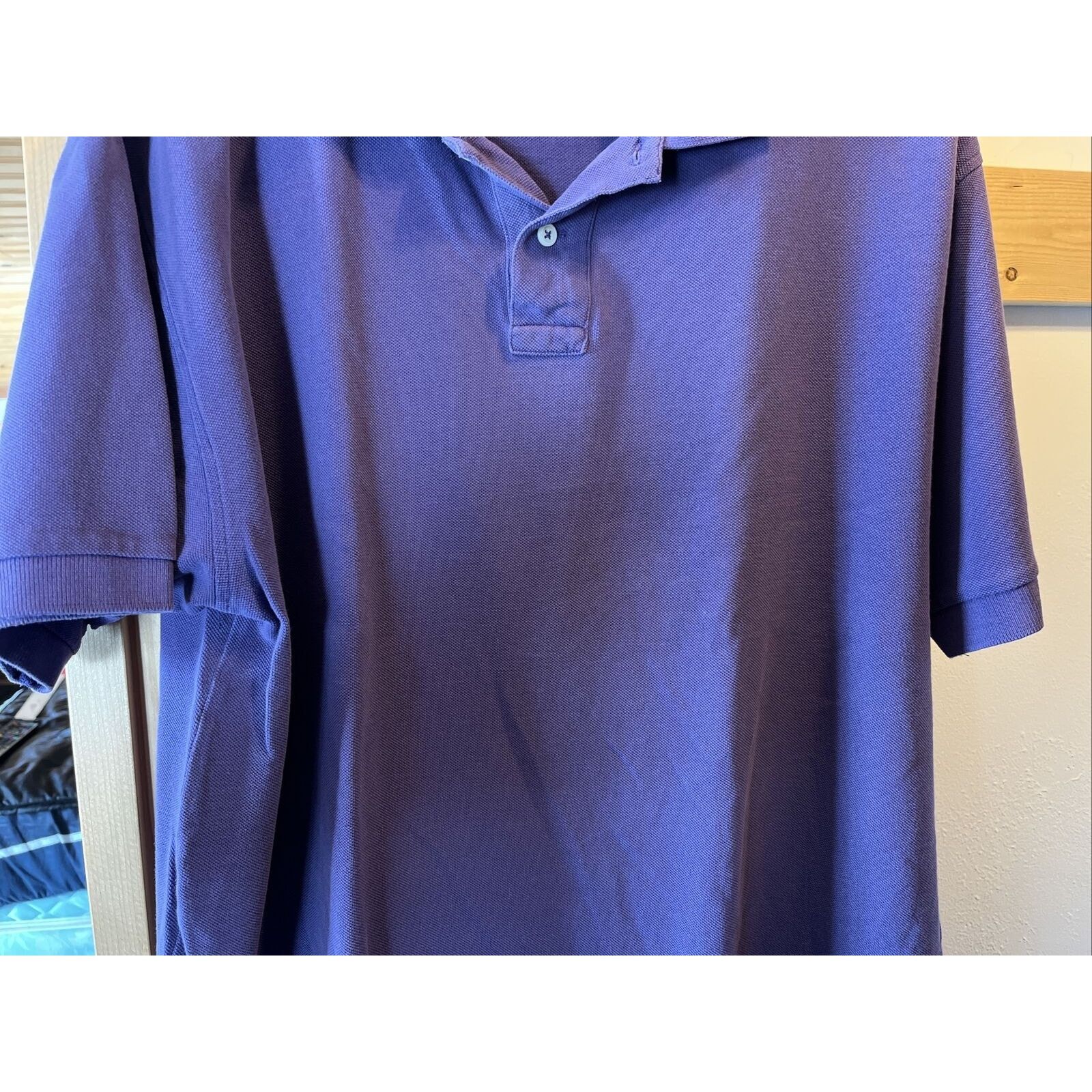 Nordstrom Nordstrom Mens L Purple Short Sleeve Button cotton golf polo Size US L / EU 52-54 / 3 - 8 Thumbnail