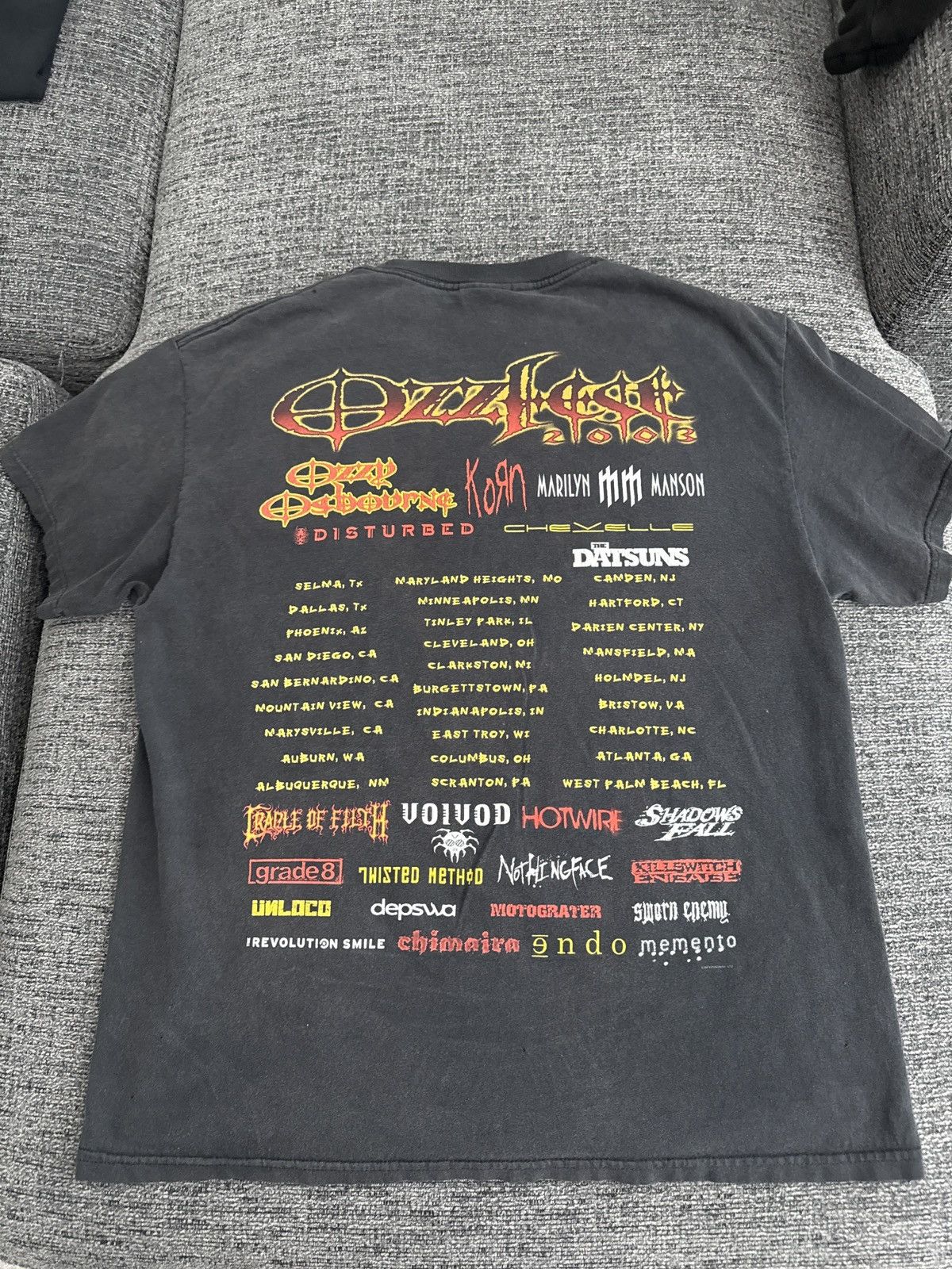 Ozzy Osbourne True Vintage Ozzfest 2003 Ozzy Osbourne Tour merch size L Size US L / EU 52-54 / 3 - 3 Thumbnail