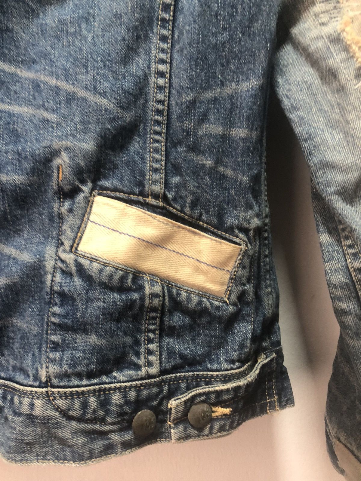 Paul Smith × R.Newbold R NEWBOLD Denim Jacket Distressed Patchwork Size US L / EU 52-54 / 3 - 9 Thumbnail