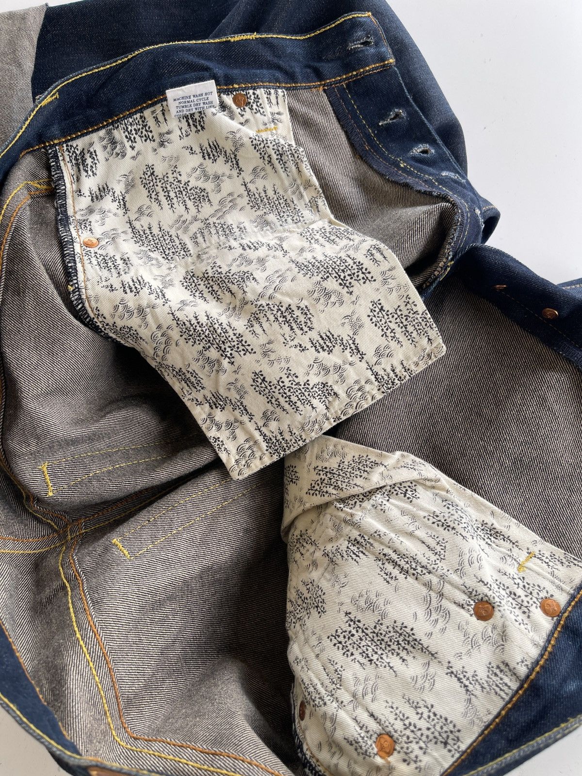 Red Monkey RMC Jeans Scarlet Tsunami Wave By Martin Ksohoh Size US 39 - 14 Thumbnail