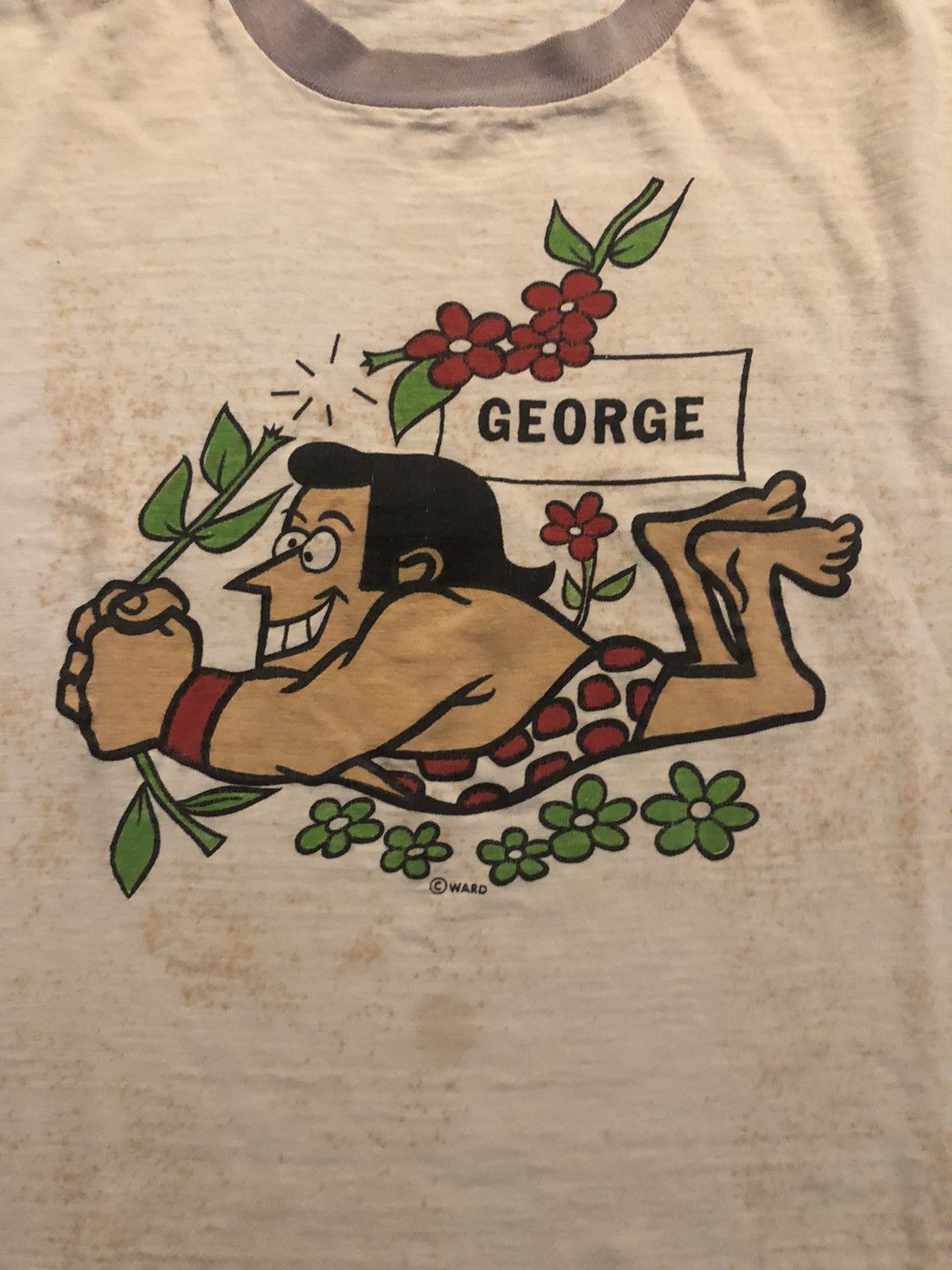 Vintage Vintage 80s George Of The Jungle T Shirt S/XL Size US XL / EU 56 / 4 - 2 Thumbnail