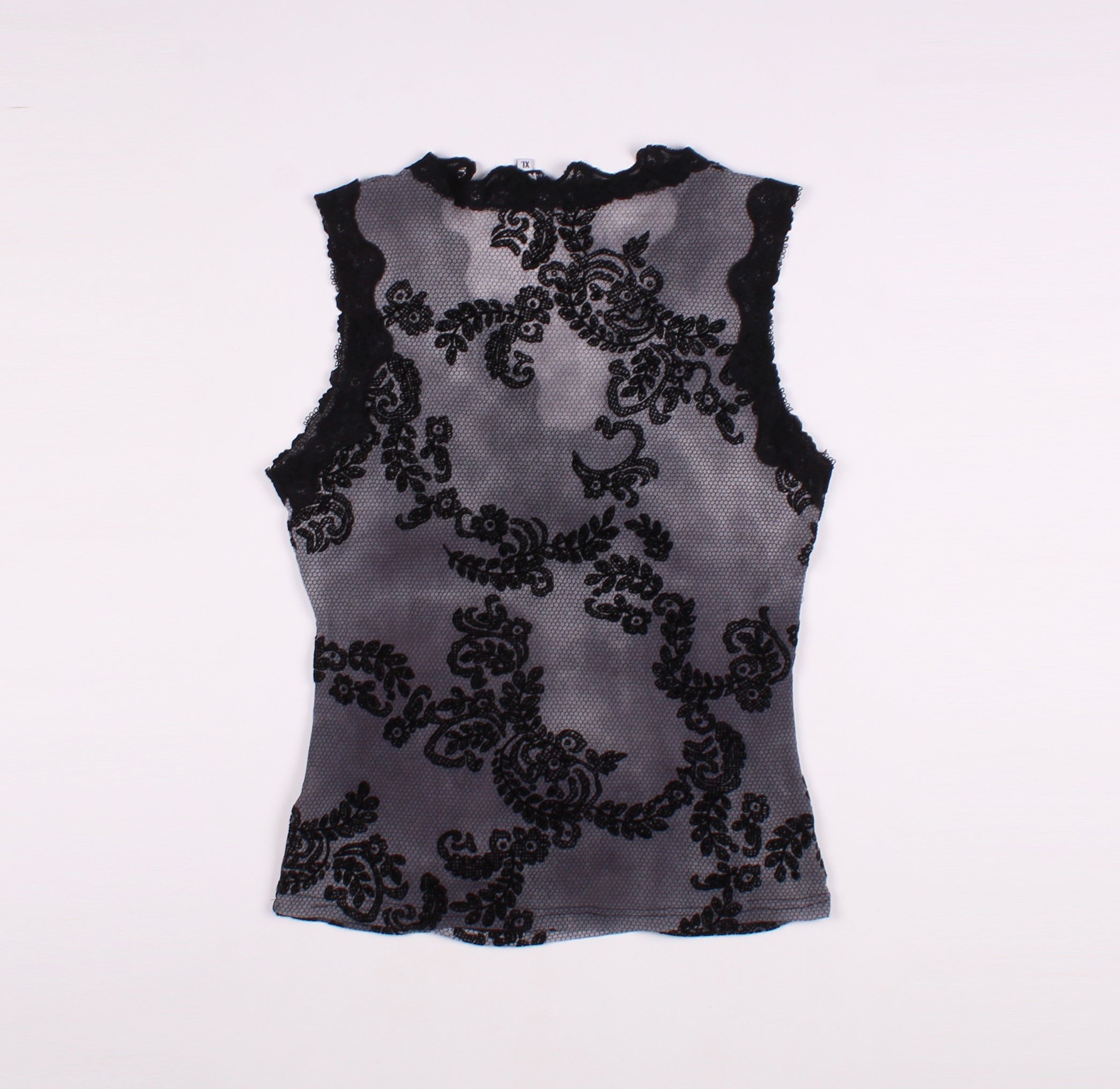 Vintage Vintage Y2K Mesh Whimsigoth Tank Top Size XL / US 12-14 / IT 48-50 - 7 Thumbnail