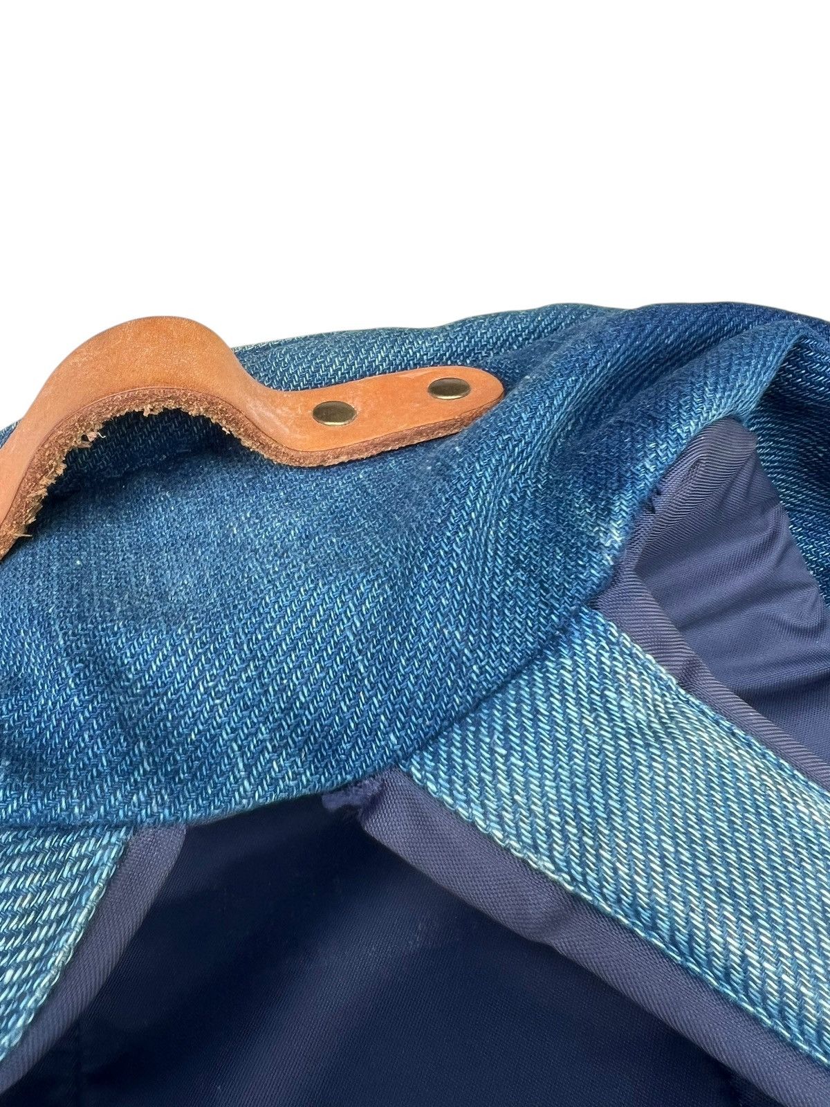 FDMTL FDMTL Japan Fade Patina Indigo Backpack Bag Size ONE SIZE - 17 Thumbnail
