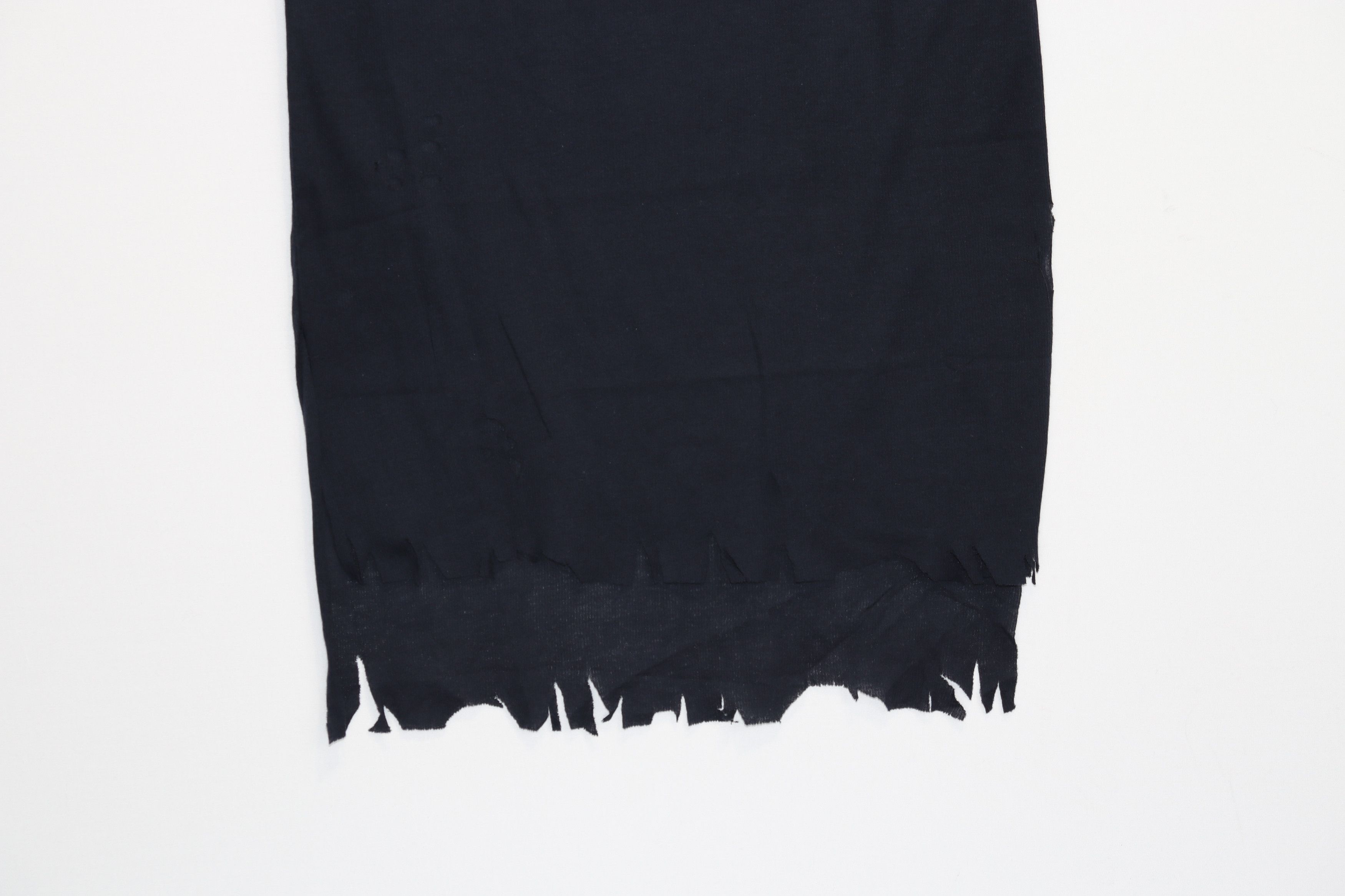 Balmain o1rshd1 Long-Sleeve Distressed T-Shirt in Dark Blue Size US M / EU 48-50 / 2 - 4 Thumbnail