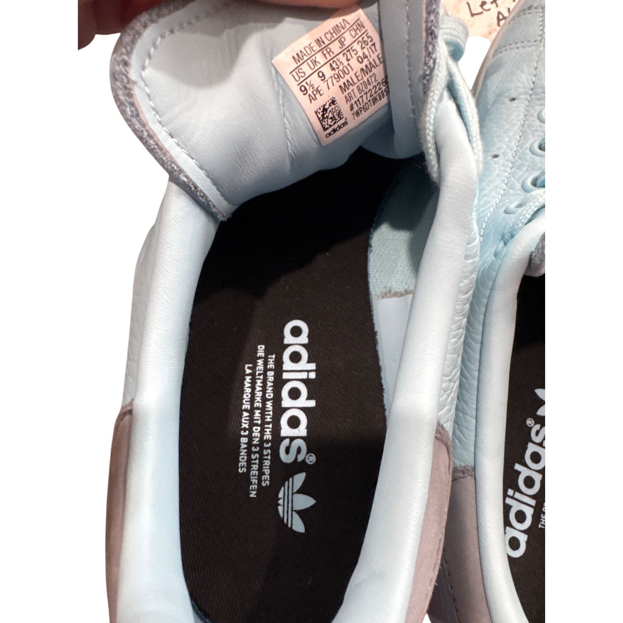 Adidas Adidas Stan Smith mens Icy Blue Low Top Sneakers shoes Size Size US 9.5 / EU 42-43 - 12 Thumbnail