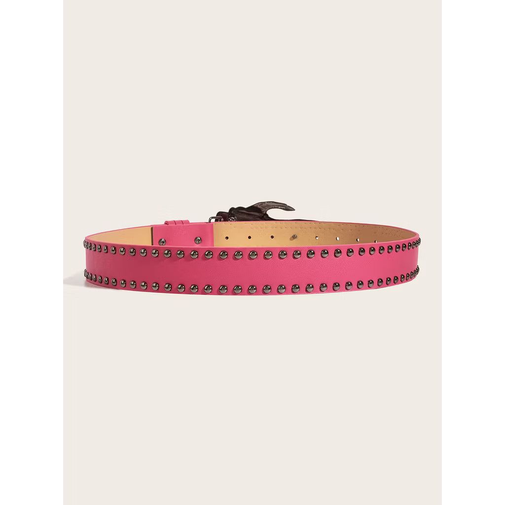 Japanese Brand Pink skull heart punk belt Size ONE SIZE - 3 Thumbnail