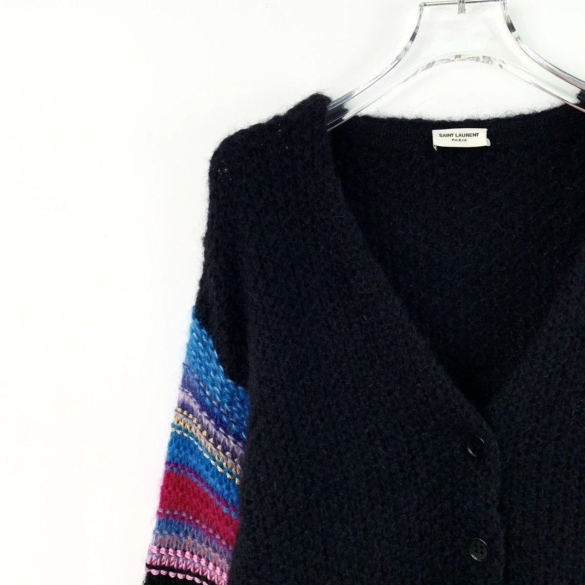 Saint Laurent Paris Saint Laurent Mohair Long Sleeve Knit Cardigan Coat K26WX Size XS / US 0-2 / IT 36-38 - 4 Thumbnail
