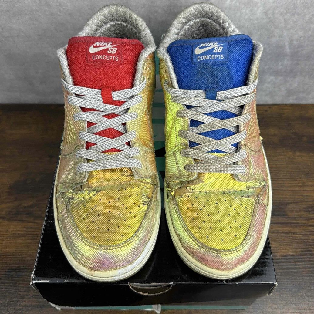 CNCPTS × Nike Nike SB Dunk Low Concepts Holy Grail 504750-140 Multicolor Size US 11.5 / EU 44-45 - 5 Thumbnail