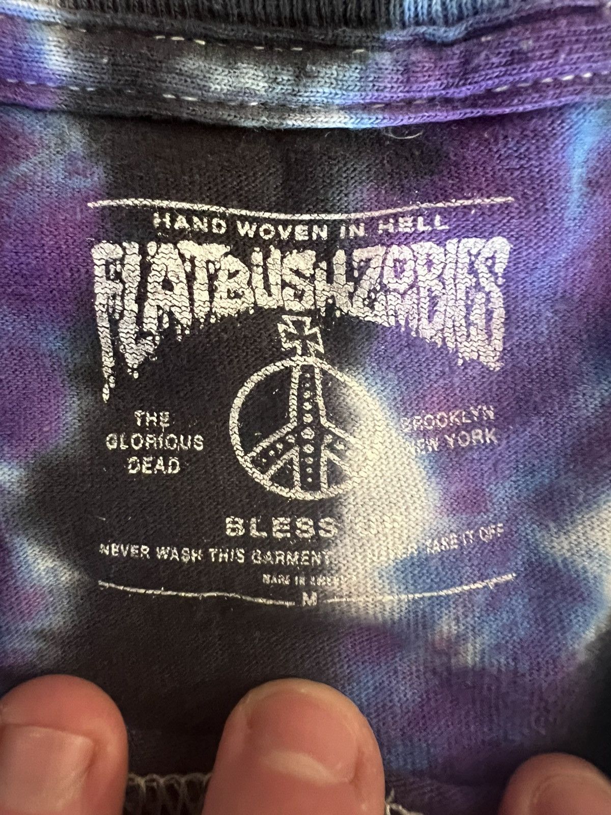 Flatbush Zombies Flatbush Zombies Vacation in Hell Tie Dye Tshirt Size US M / EU 48-50 / 2 - 2 Thumbnail