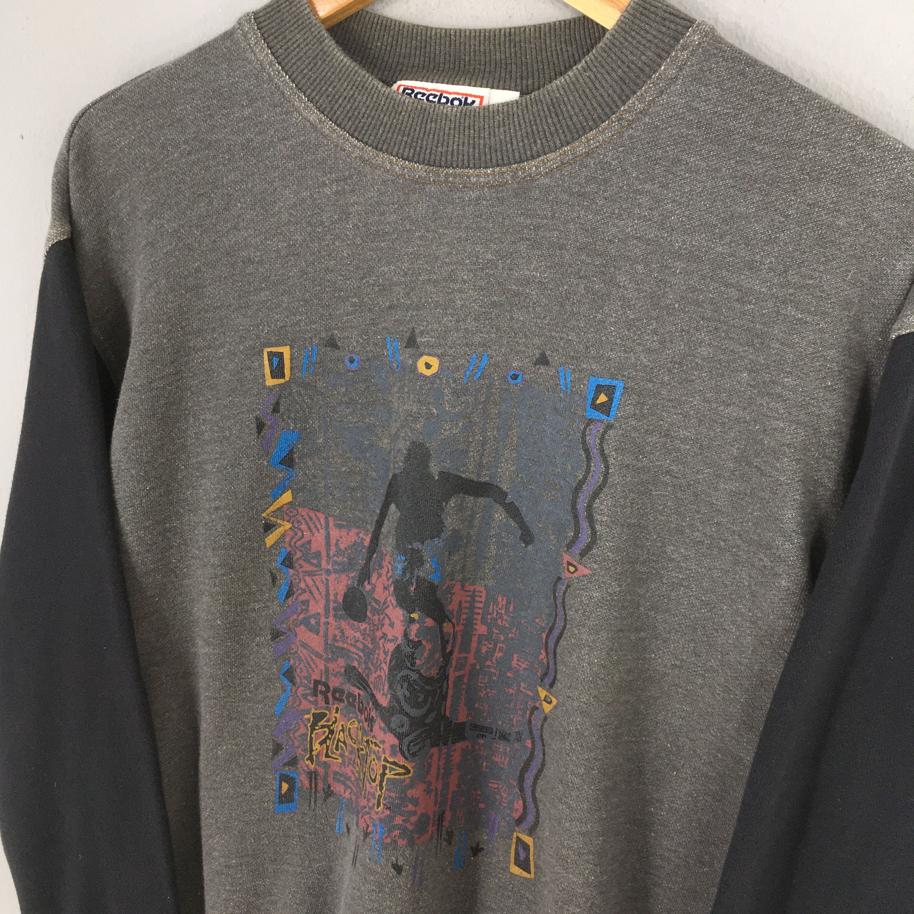 Reebok × Vintage Vintage 90s Reebok Blacktop Sweatshirt Small Size US S / EU 44-46 / 1 - 3 Thumbnail