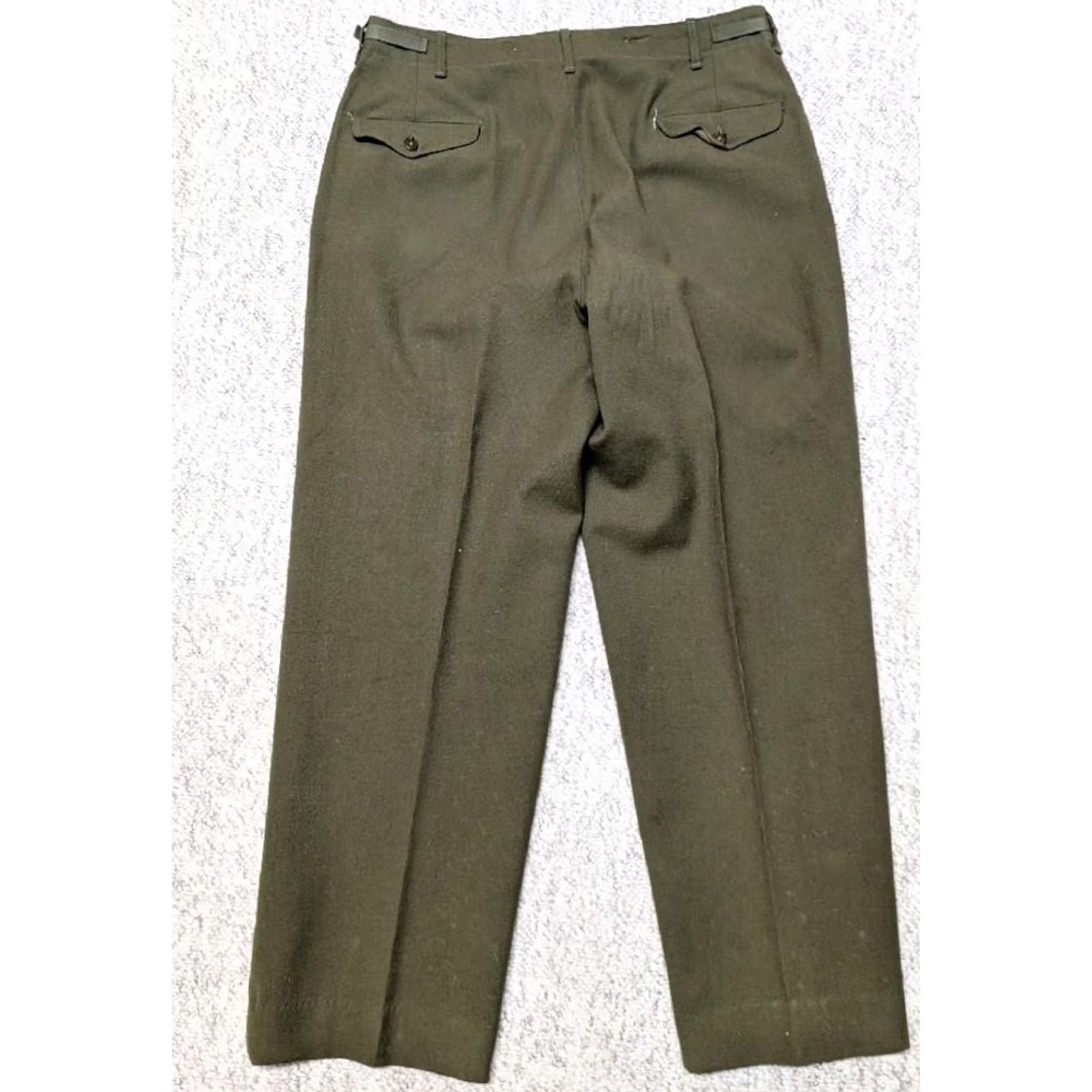Vintage VINTAGE US ARMY M-1951 field pants green wool 38x34 military trousers Mens Size US 38 / EU 54 - 6 Thumbnail