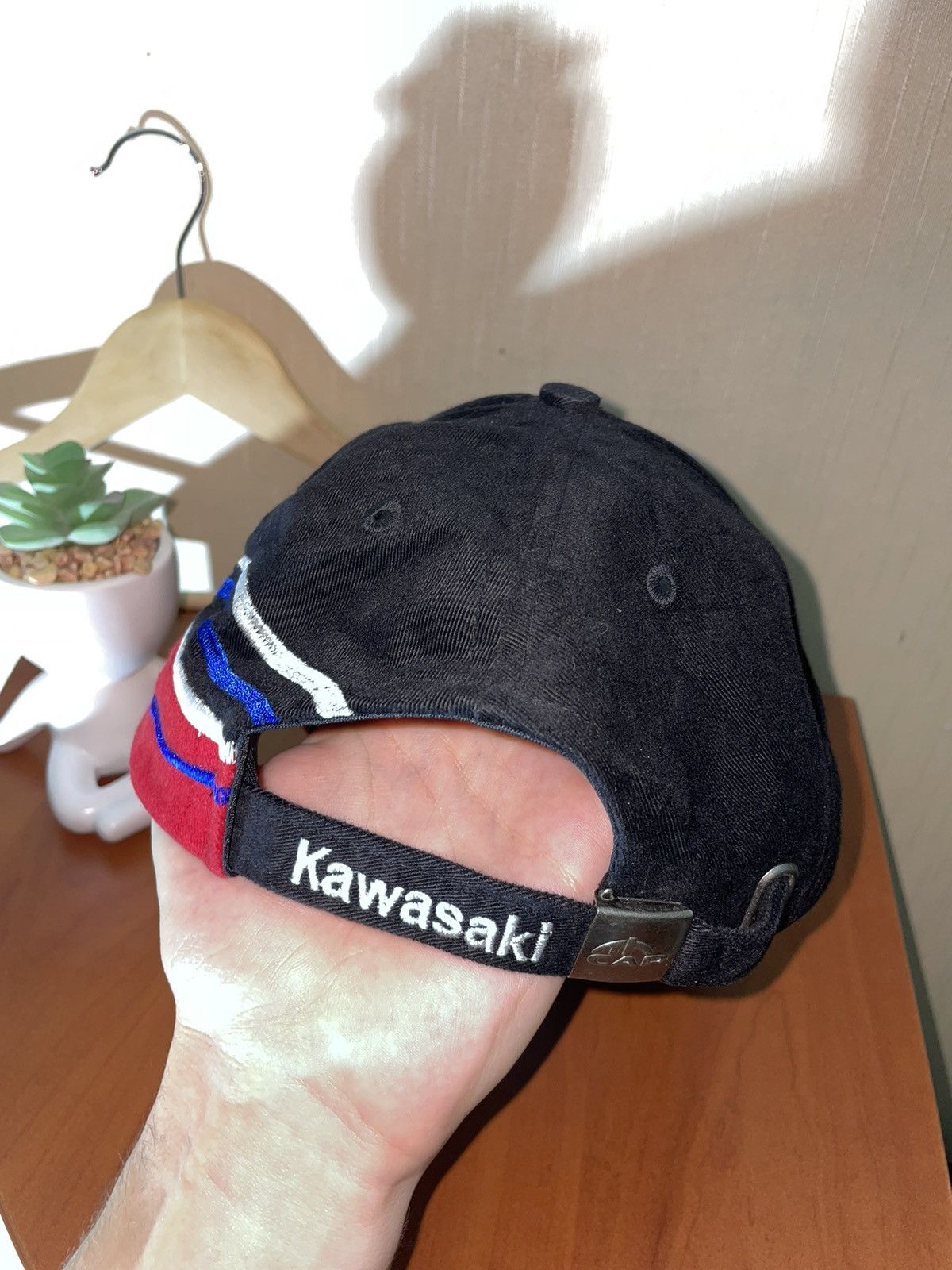 Vintage Kawasaki vintage racing cap 90s Size ONE SIZE - 5 Thumbnail