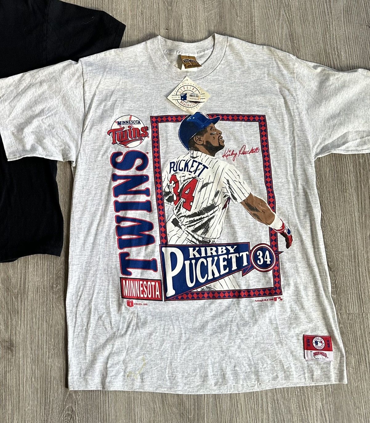 Nutmeg DSNWT 1992 Kirby Puckett Minnesota Twins Nutmeg Size US L / EU 52-54 / 3 - 1 Thumbnail