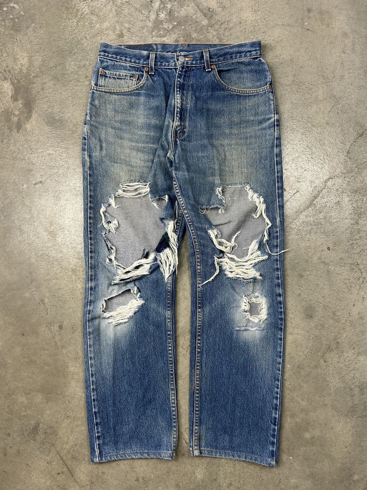 Levi's × Levi's Vintage Clothing × Vintage 1990s Levi’s 505 - Thrashed Kurt Cobain Size US 32 / EU 48 - 1 Thumbnail