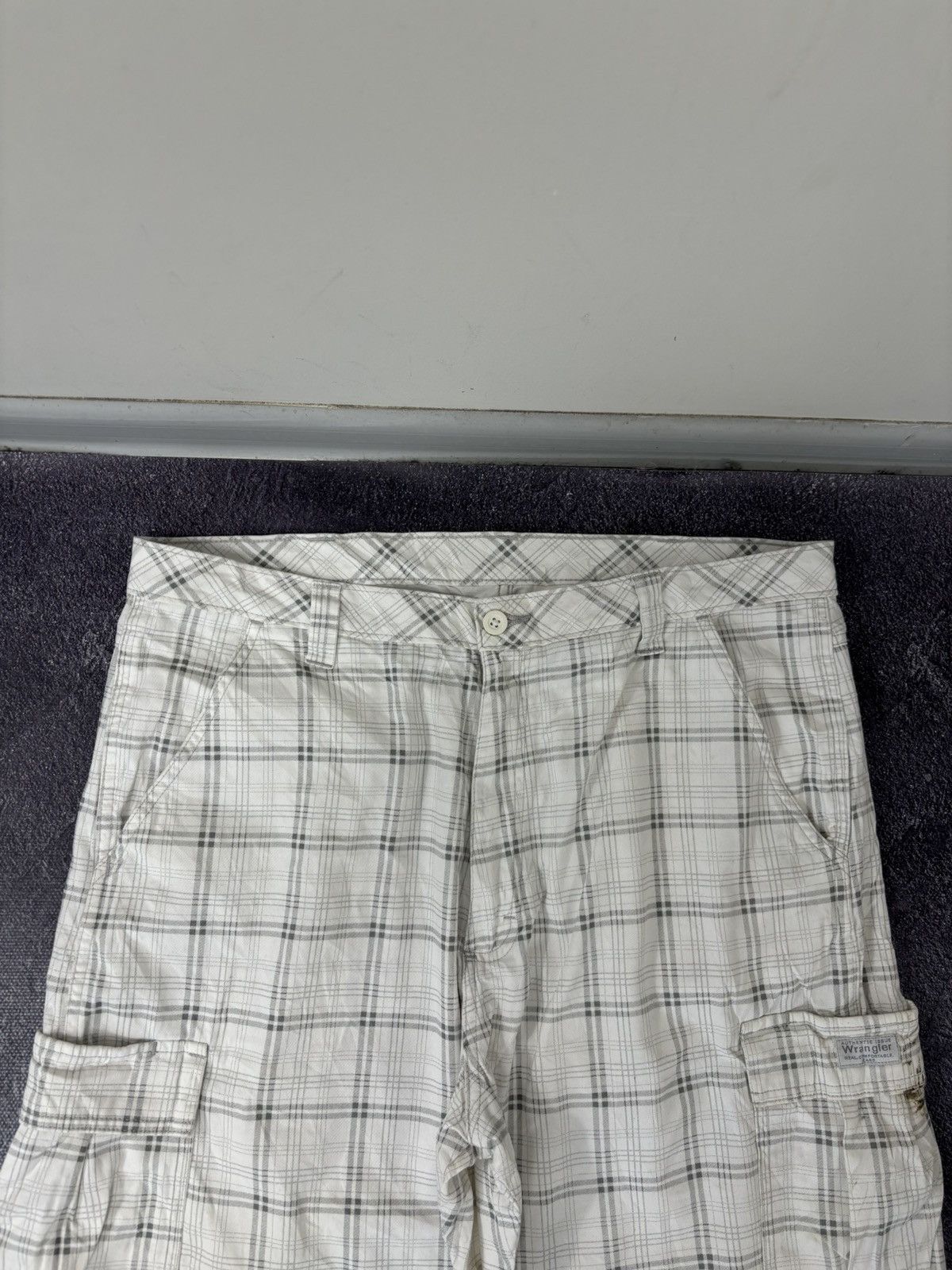 Wrangler Vintage Wrangler USA Military Style Check Baggy Cargo Shorts Size US 38 / EU 54 - 7 Thumbnail