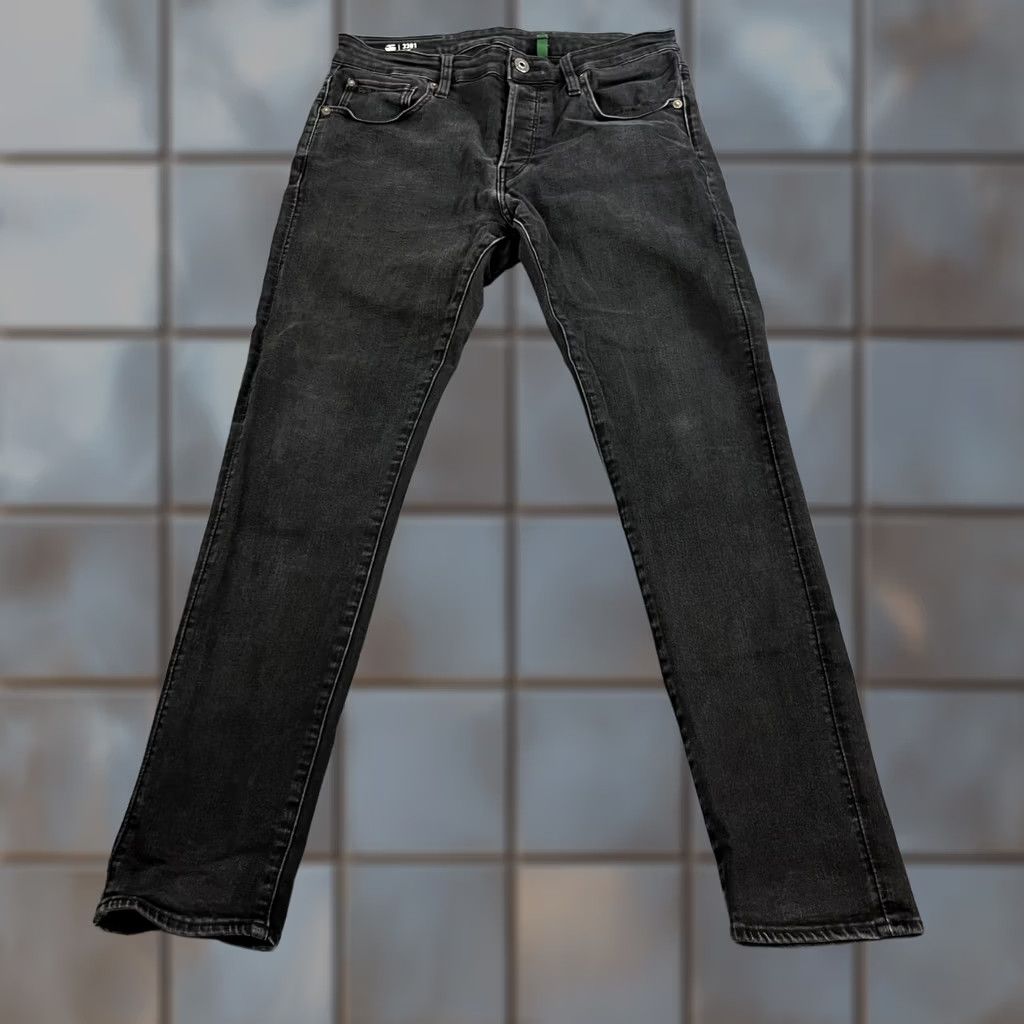 G-Star G-Star 3301 Jeans Slim Skinny 32 32 Dark Wash Black Stretch 3301 Mens Denim 5-Pocket Pattern No Pattern Stainless? Size US 32 / EU 48 - 1 Thumbnail