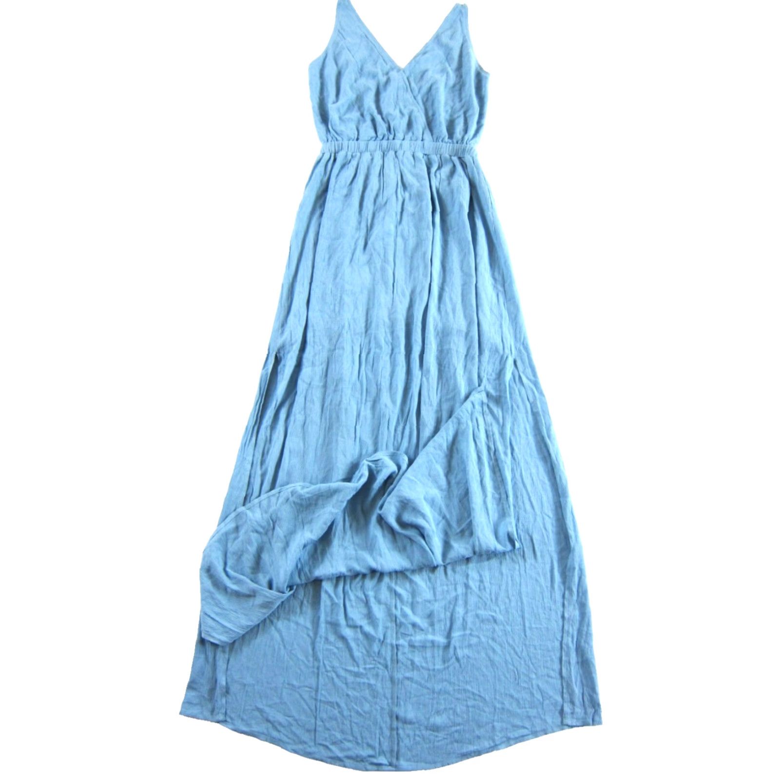 Lulus Lulus NWT Slate Blue Rayon Lost in Paradise Open Back Long Maxi Sun Dress Large Size L / US 10 / IT 46 - 2 Thumbnail