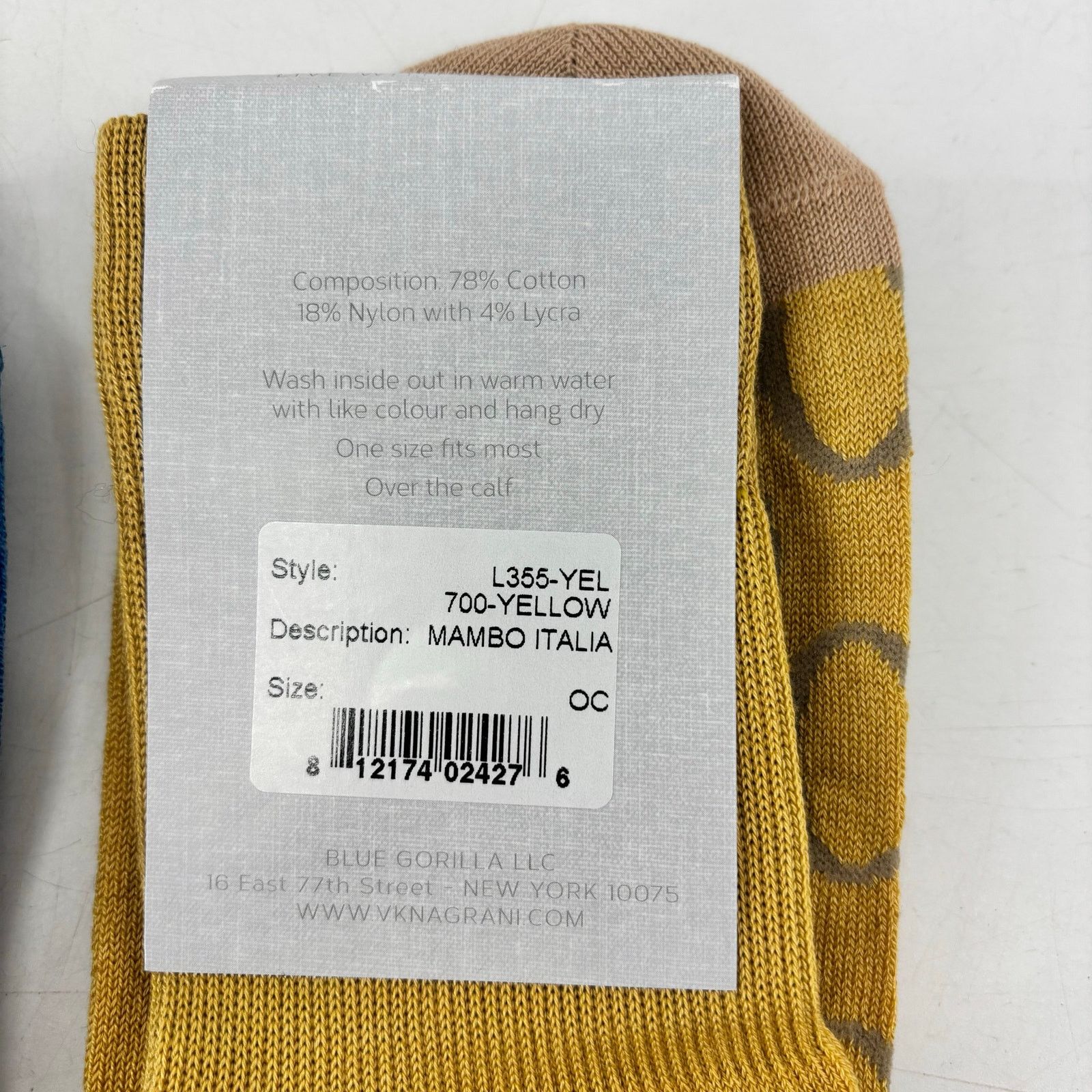 Other Vknagrani Men's Dress Socks Yellow Circles Blue Arrows OS Size ONE SIZE - 7 Thumbnail