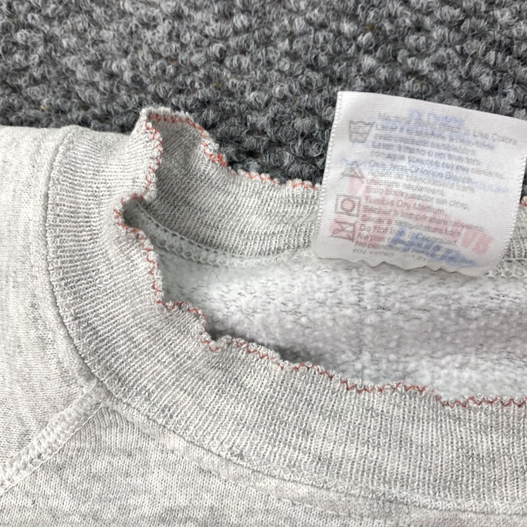 Hanes VINTAGE Hanes Sweatshirt Mens 2XL Gray Crewneck Graphic Print 1992 Charleroi USA Patriotic 90s Shown as is Size US XXL / EU 58 / 5 - 6 Thumbnail