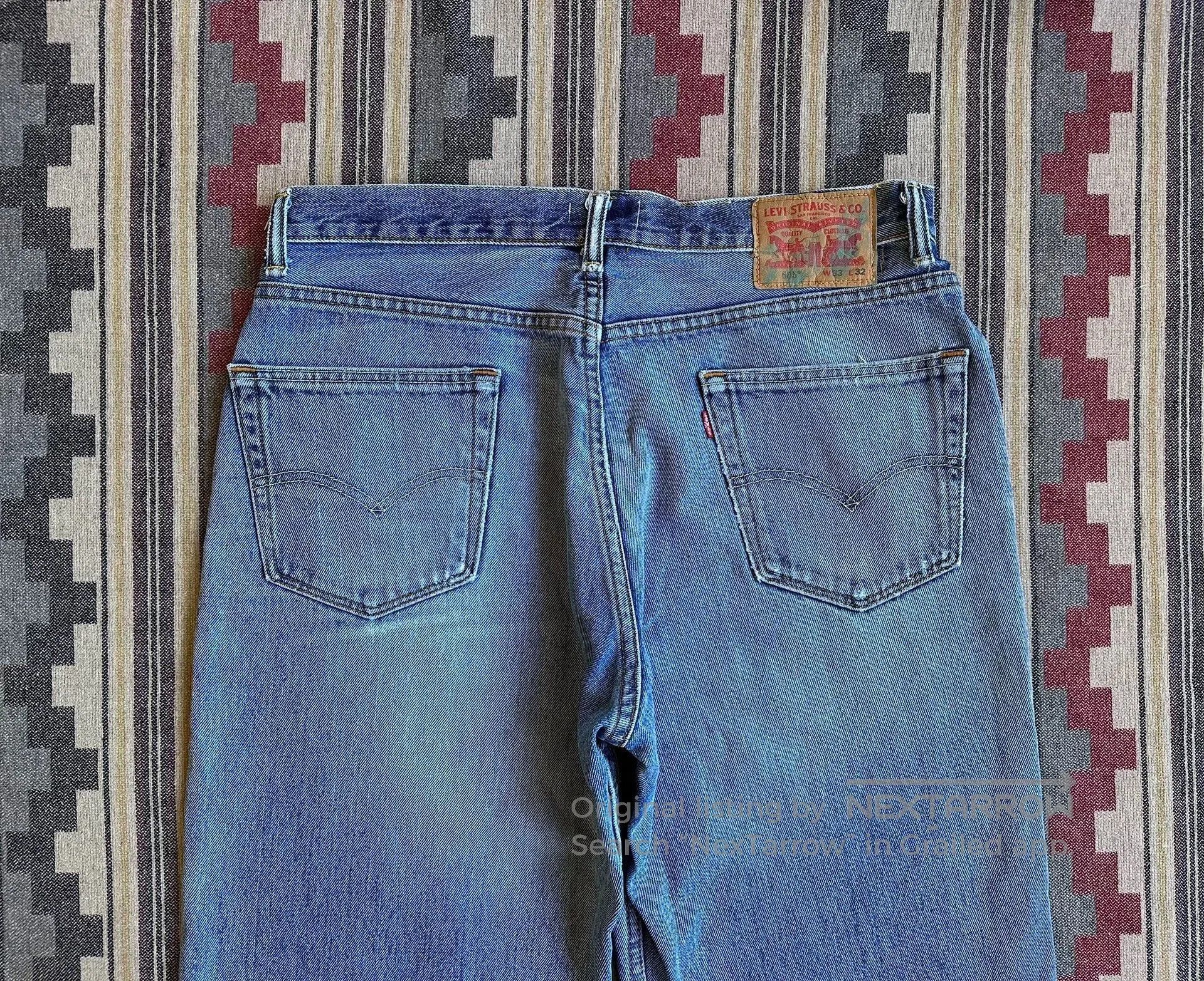 Levi's Blue Denim Jeans with Distressed Hem. Size US 30 / EU 46 - 7 Thumbnail
