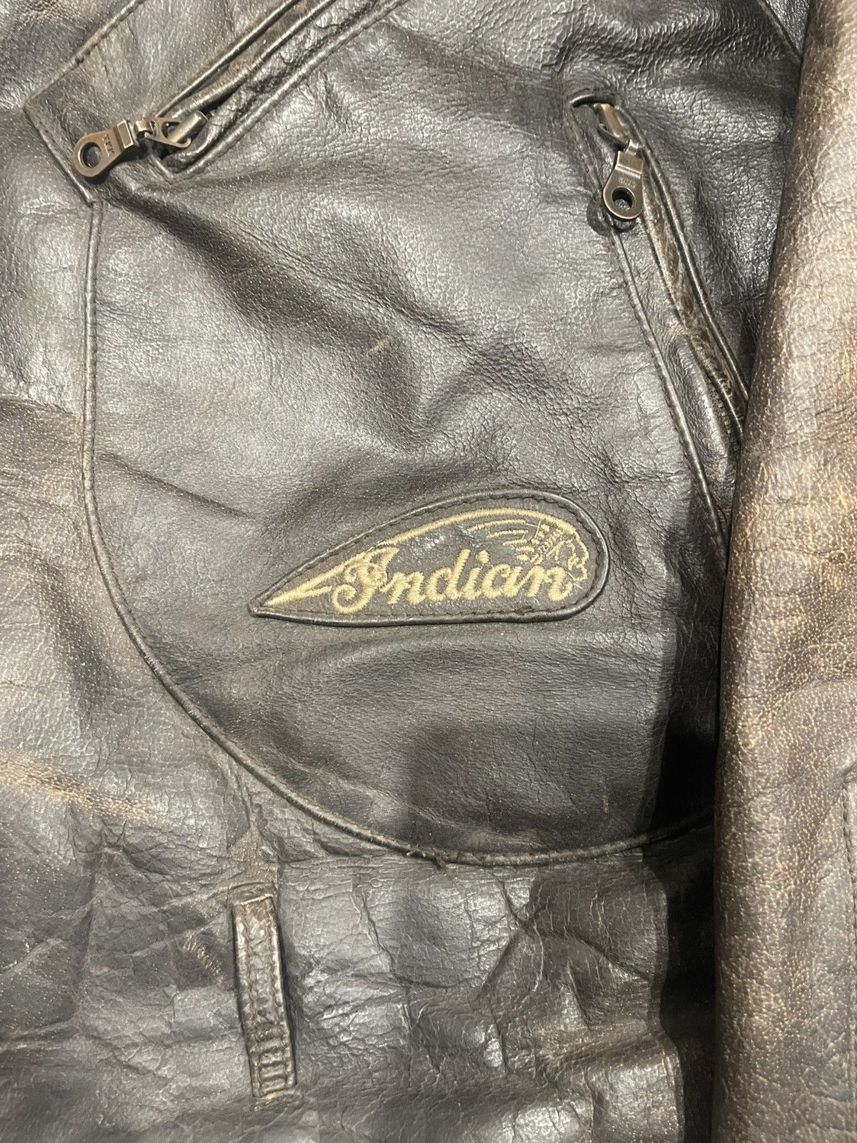 Indian Motorcycle Rare Indian Motorcycle Leather Jacket Size US XL / EU 56 / 4 - 3 Thumbnail