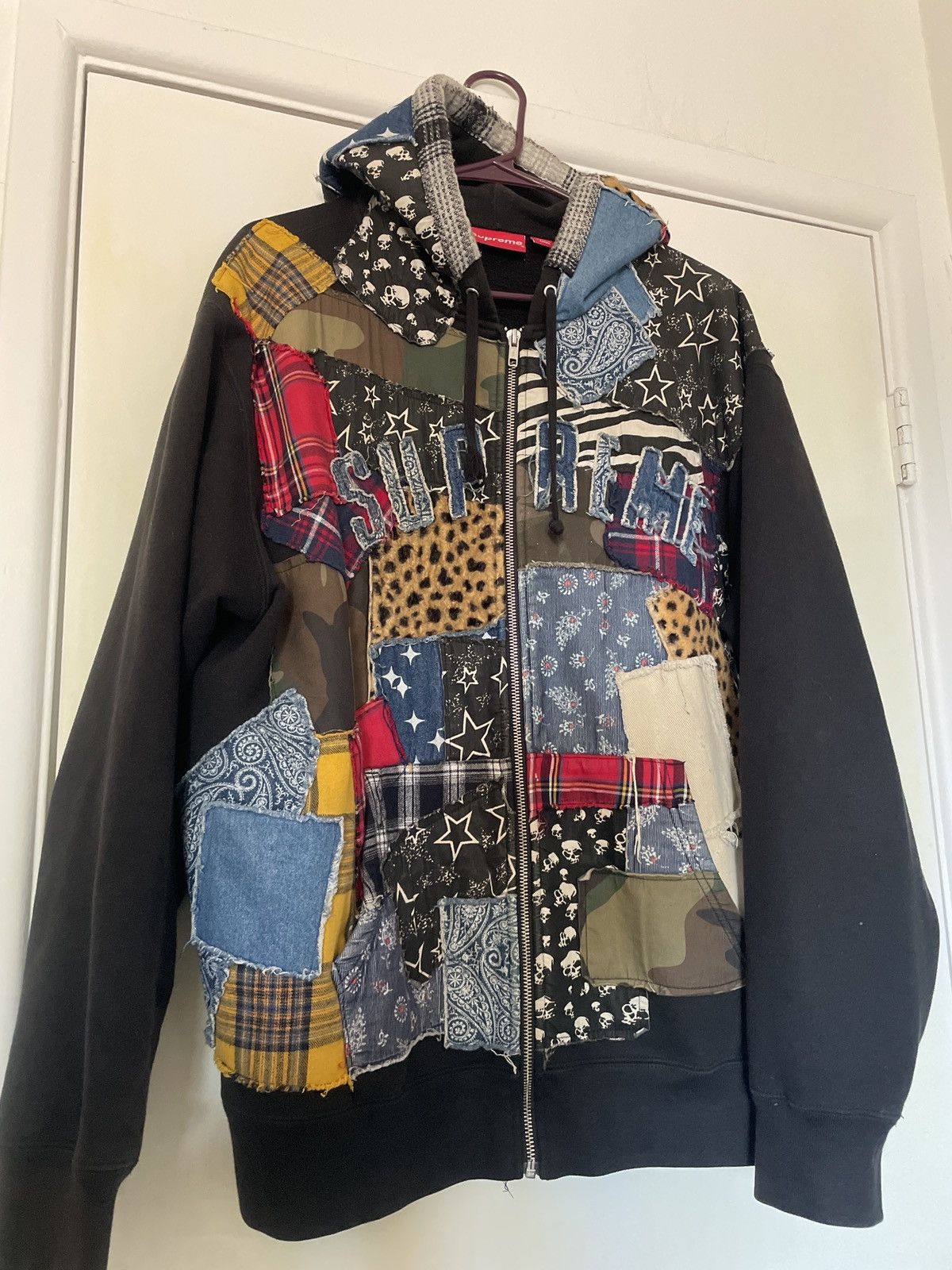 Supreme Supreme Patchwork Hoodie Grailed