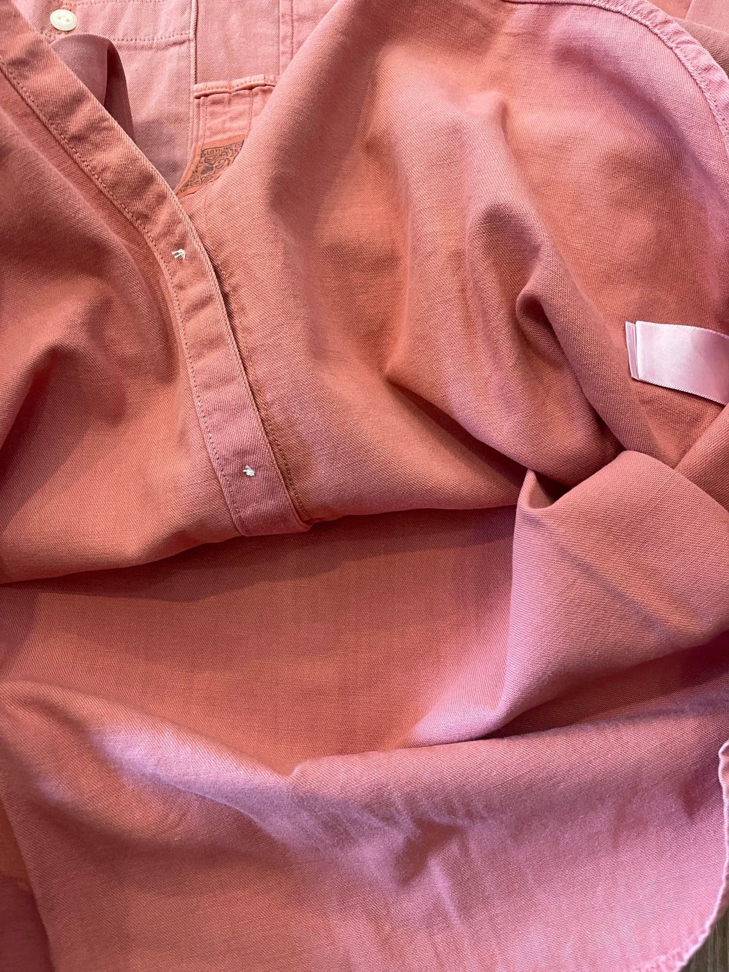 RRL Ralph Lauren RRL Garment Twill Work Shirt Red Washed XL 24AW Size US XL / EU 56 / 4 - 9 Thumbnail