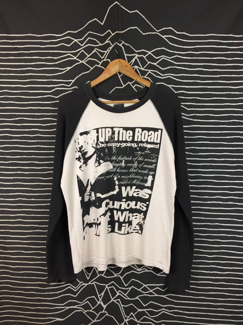 Vintage Night Rider Up The Road Raglan Long Sleeve Tee Size US M / EU 48-50 / 2 - 2 Thumbnail