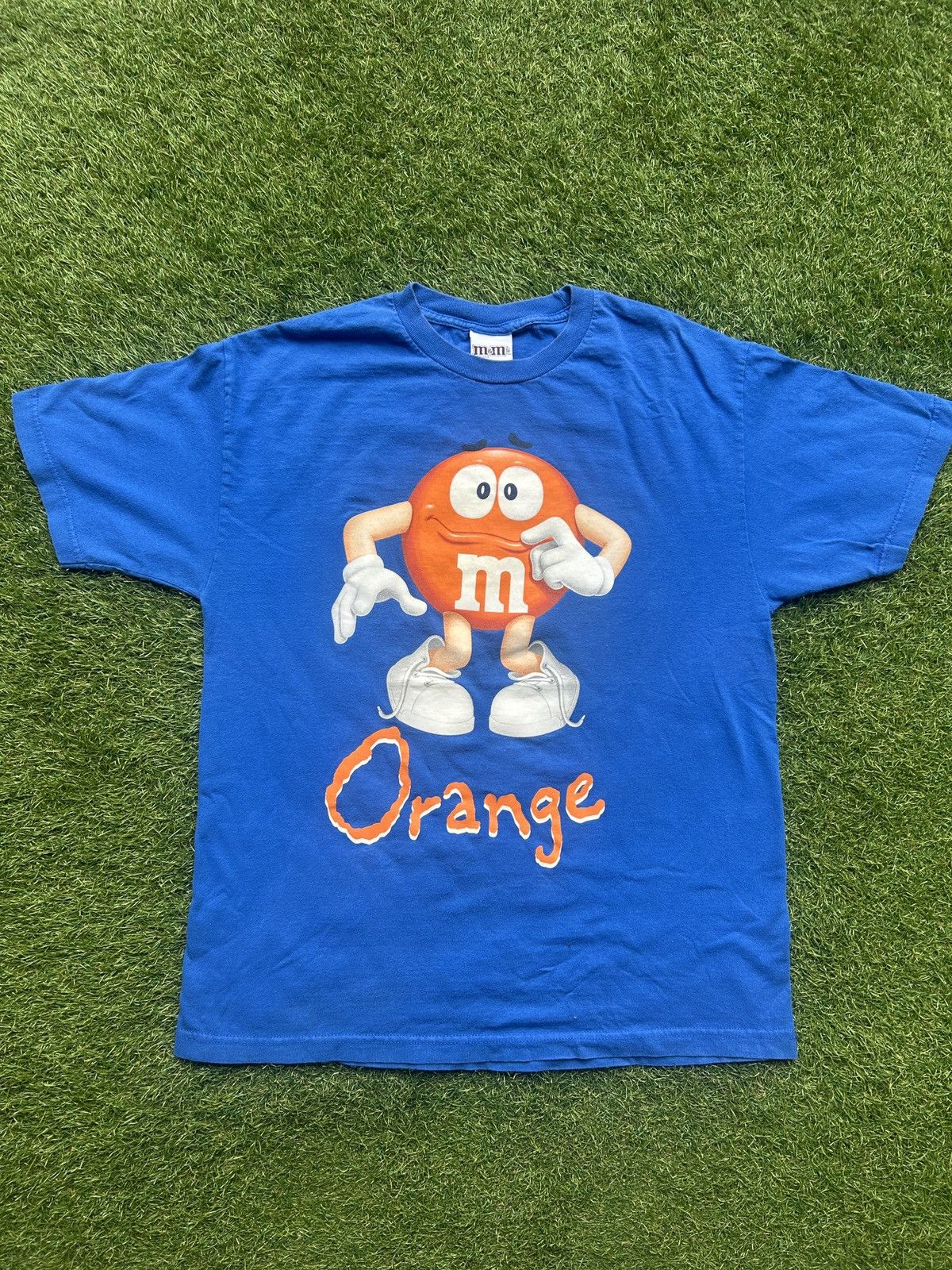 Vintage Vintage 00s M&M’s Orange Character Graphic T-Shirt Size US L / EU 52-54 / 3 - 1 Thumbnail